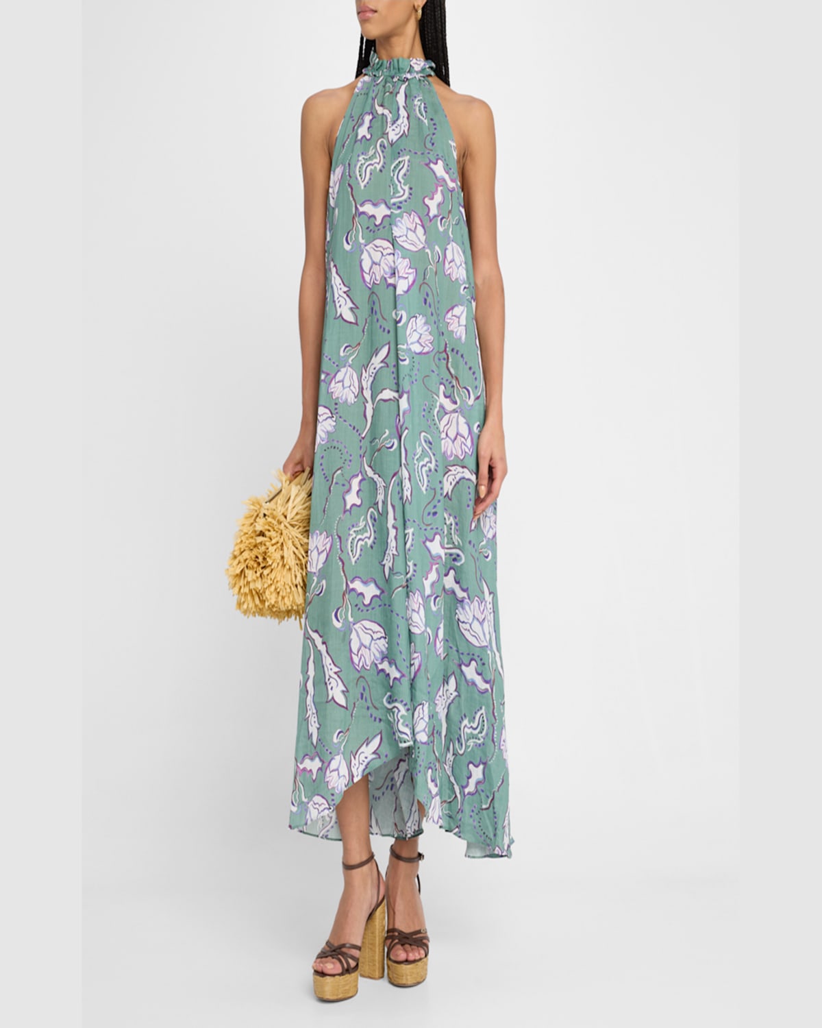 Dorothee Schumacher Summer Breeze Ramie Dress In Wicked Flower Allover