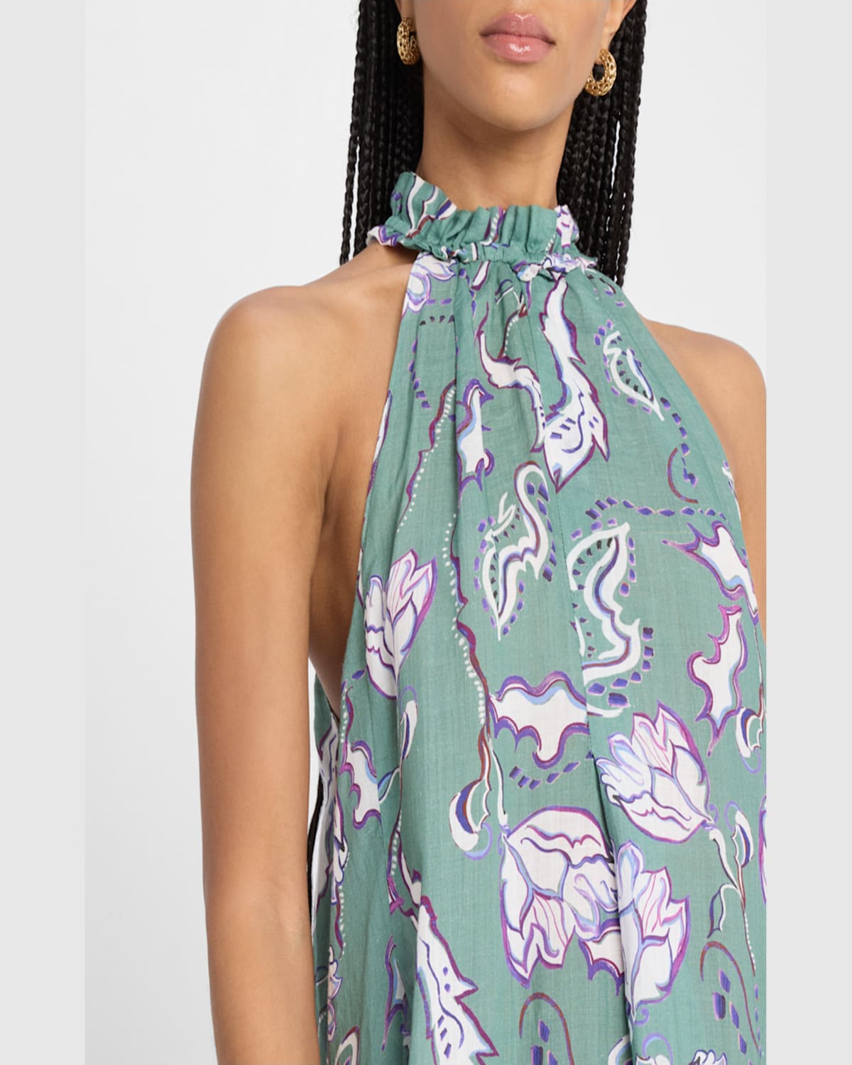 Dorothee Schumacher Summer Breeze Ramie Dress In Wicked Flower Allover