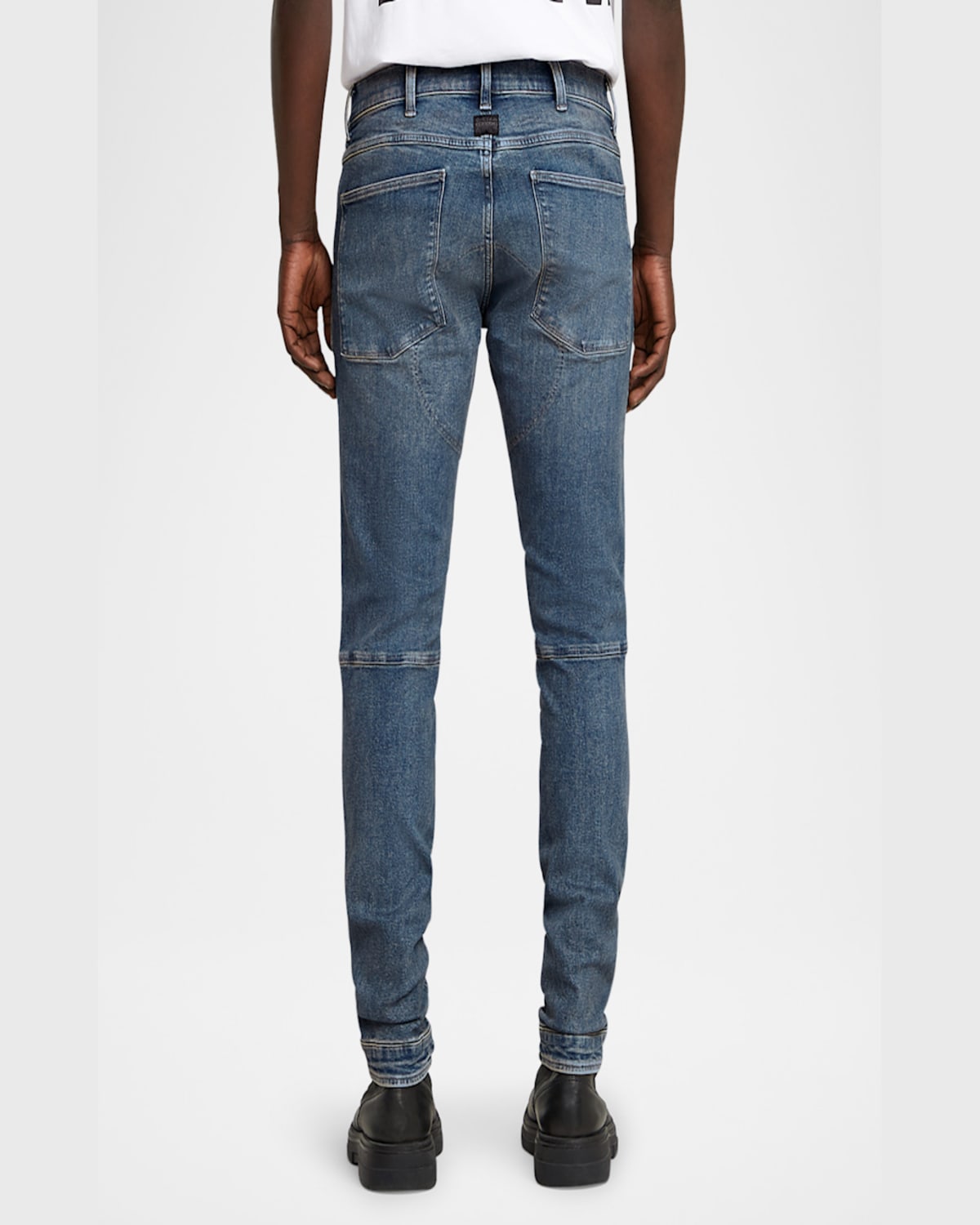 G-star Raw Elwood 5620 3d Zip Knee Skinny Jeans In Worn In Galaxy