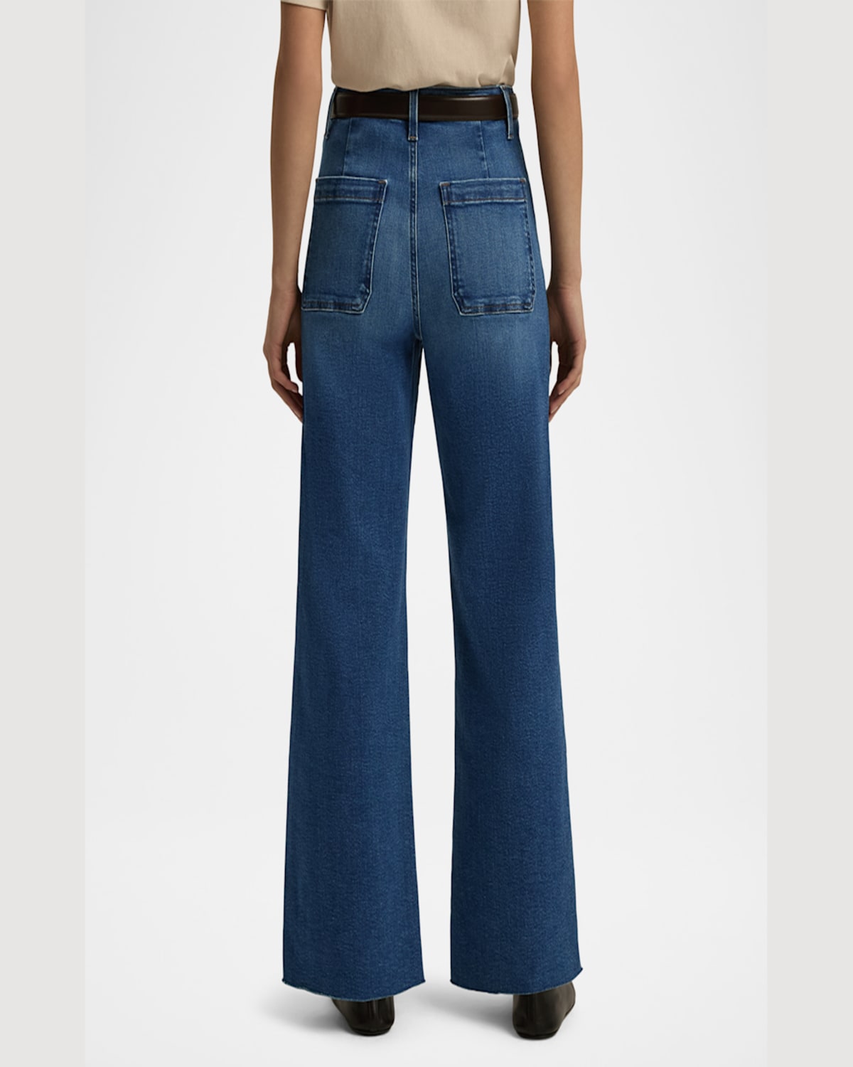 Shop Favorite Daughter The Mischa Super High Rise Wide-leg Jeans In Madison