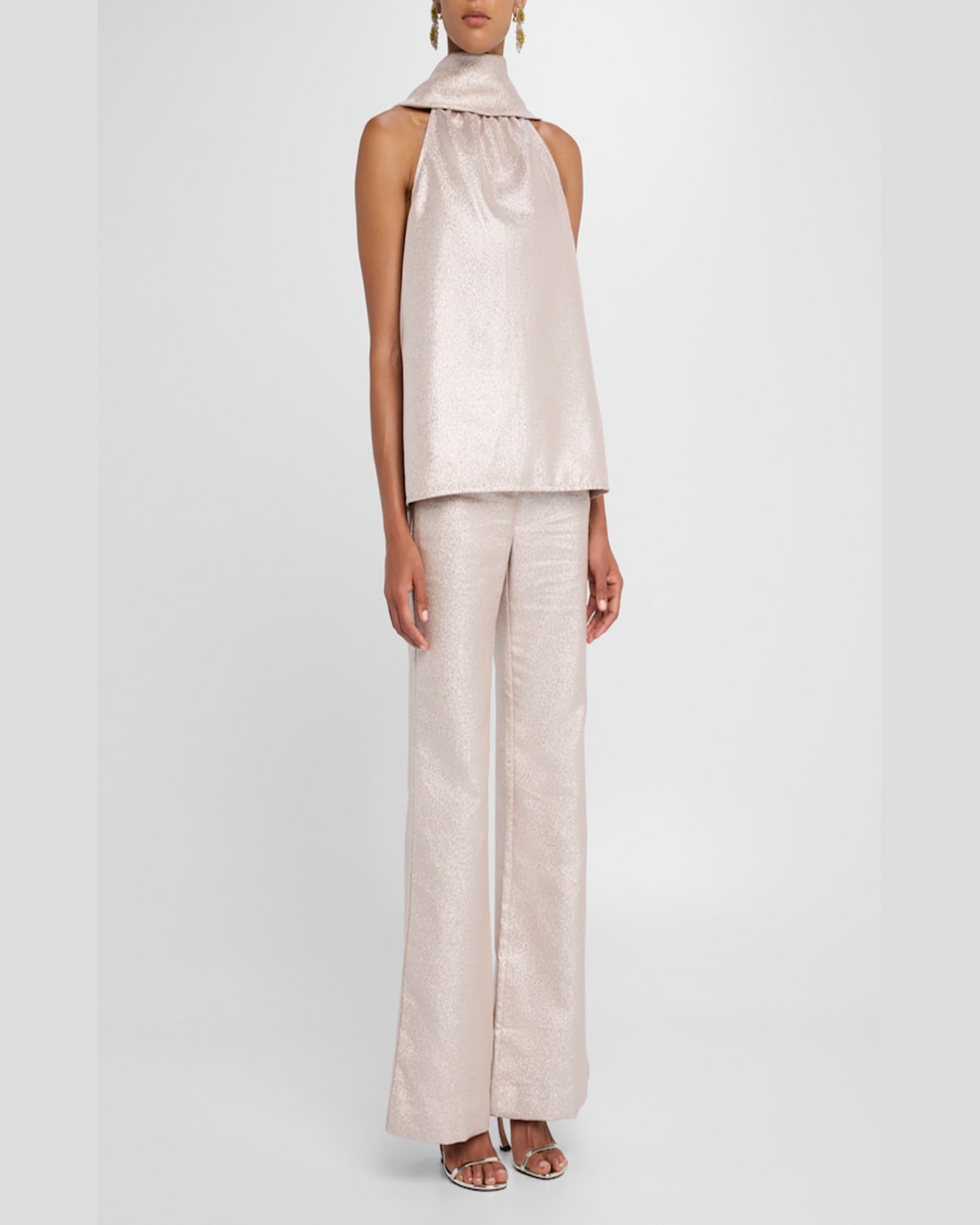 Toccin Hattie Sleeveless Tie-neck Top