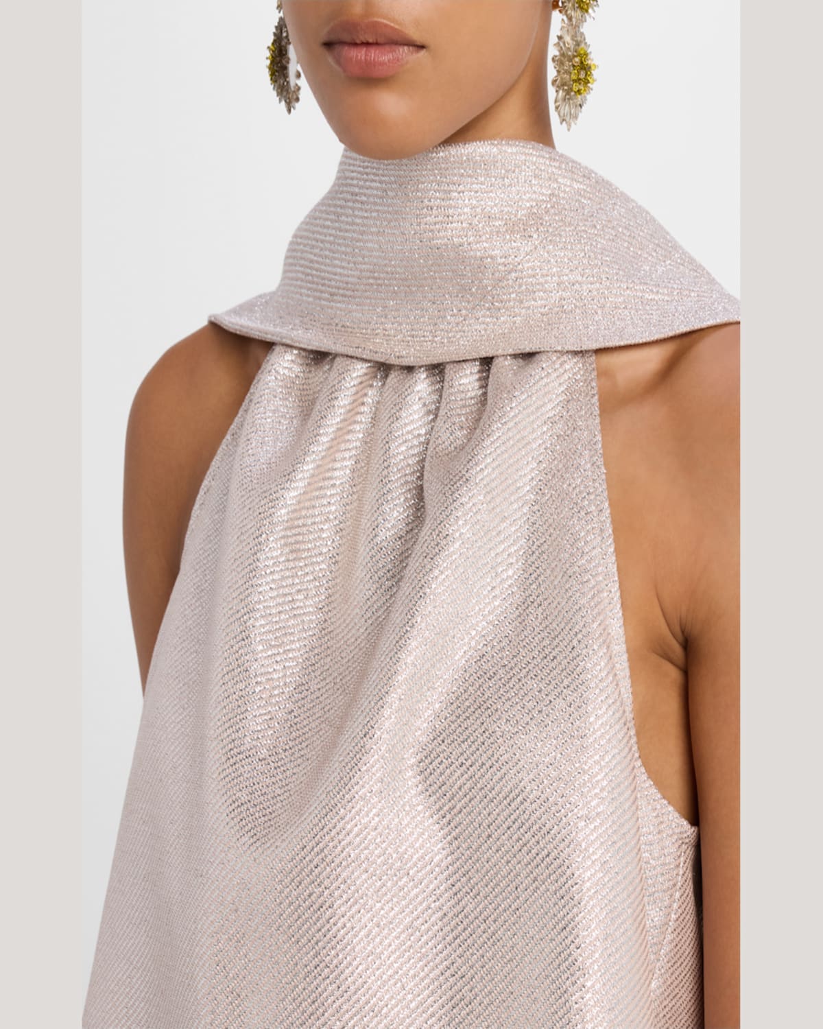 Toccin Hattie Sleeveless Tie-neck Top