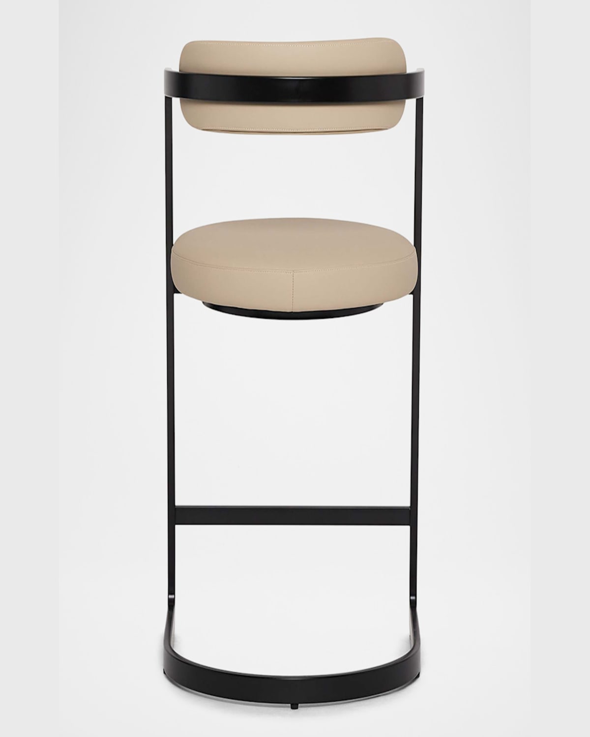 Interlude Home Baldwin Vegan Leather 26" Counter Stool In Black