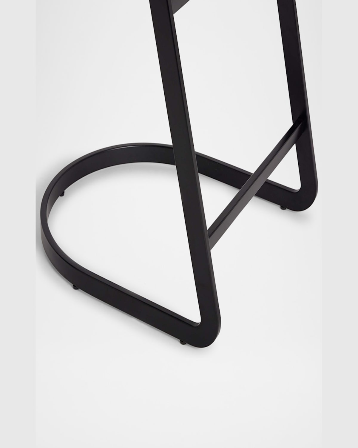 Interlude Home Baldwin Vegan Leather 26" Counter Stool In Black
