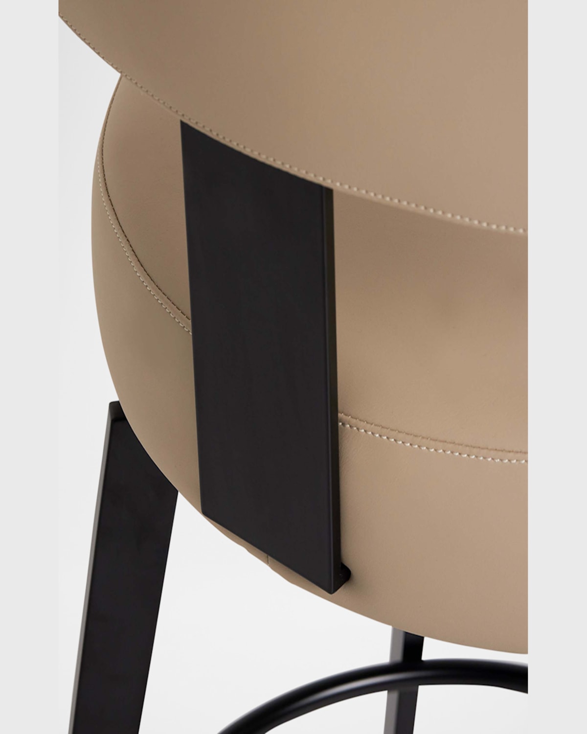Interlude Home Clermont Vegan Leather 29" Bar Stool In Black