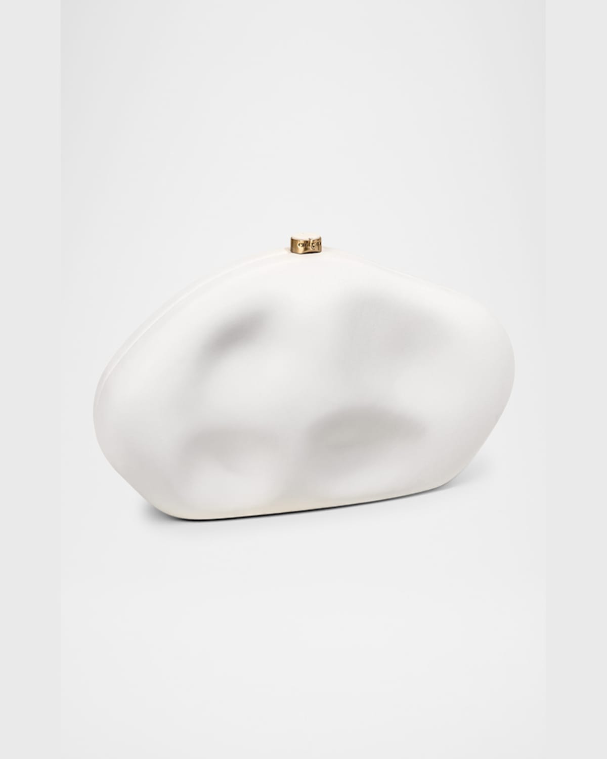 Shop Cult Gaia The Caldera Leather Clutch Bag In Antique White