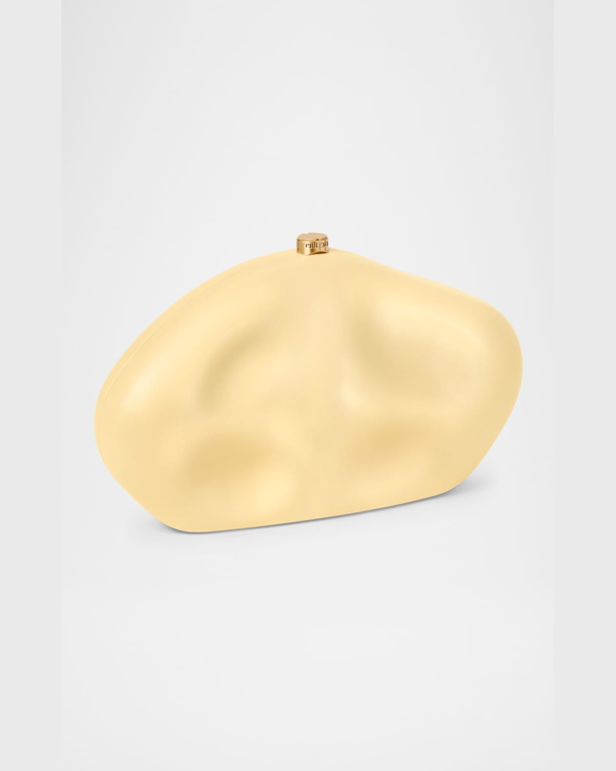 Shop Cult Gaia The Caldera Leather Clutch Bag In Antique White