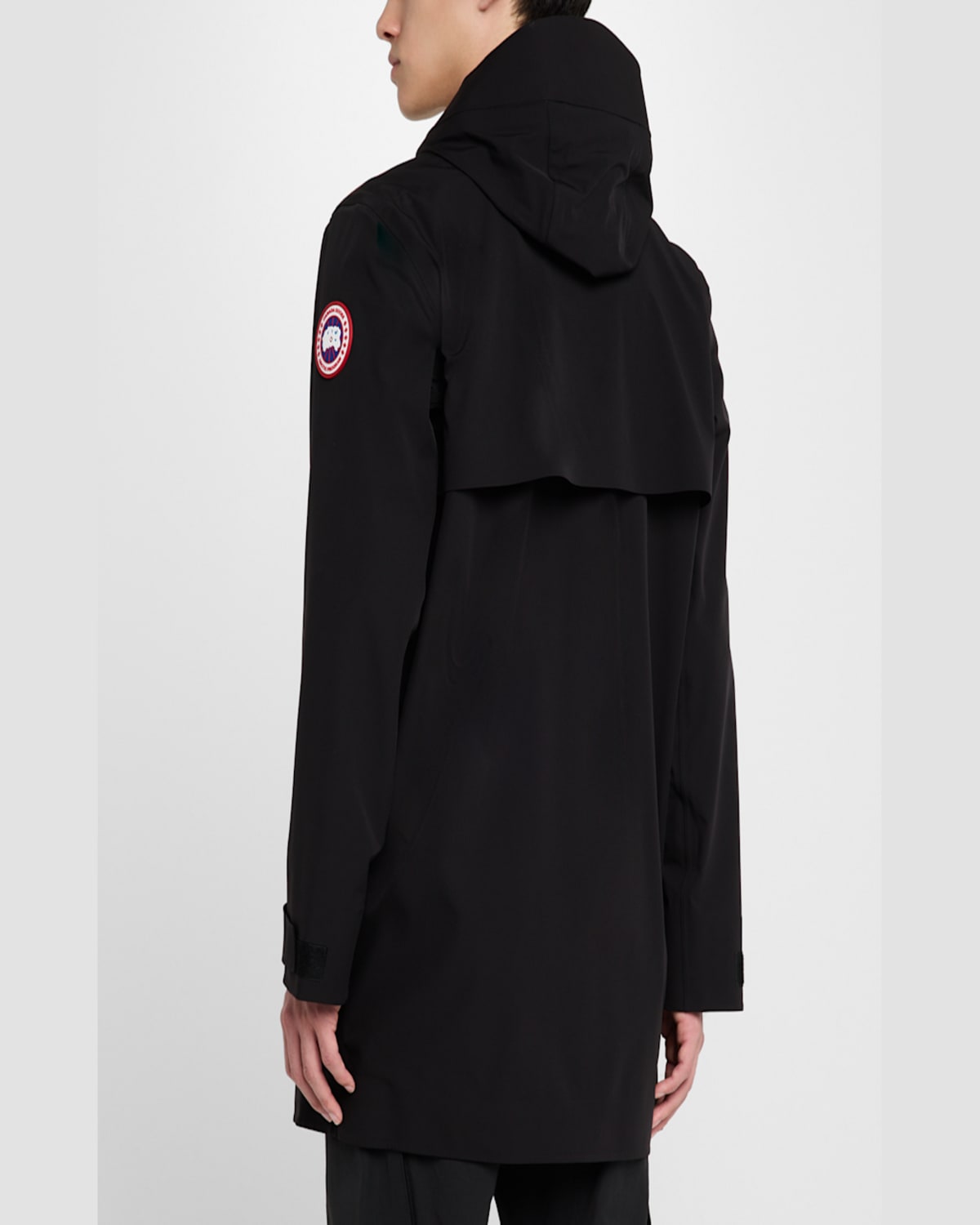 Shop Canada Goose Men's Barclay Rain Jacket In Black