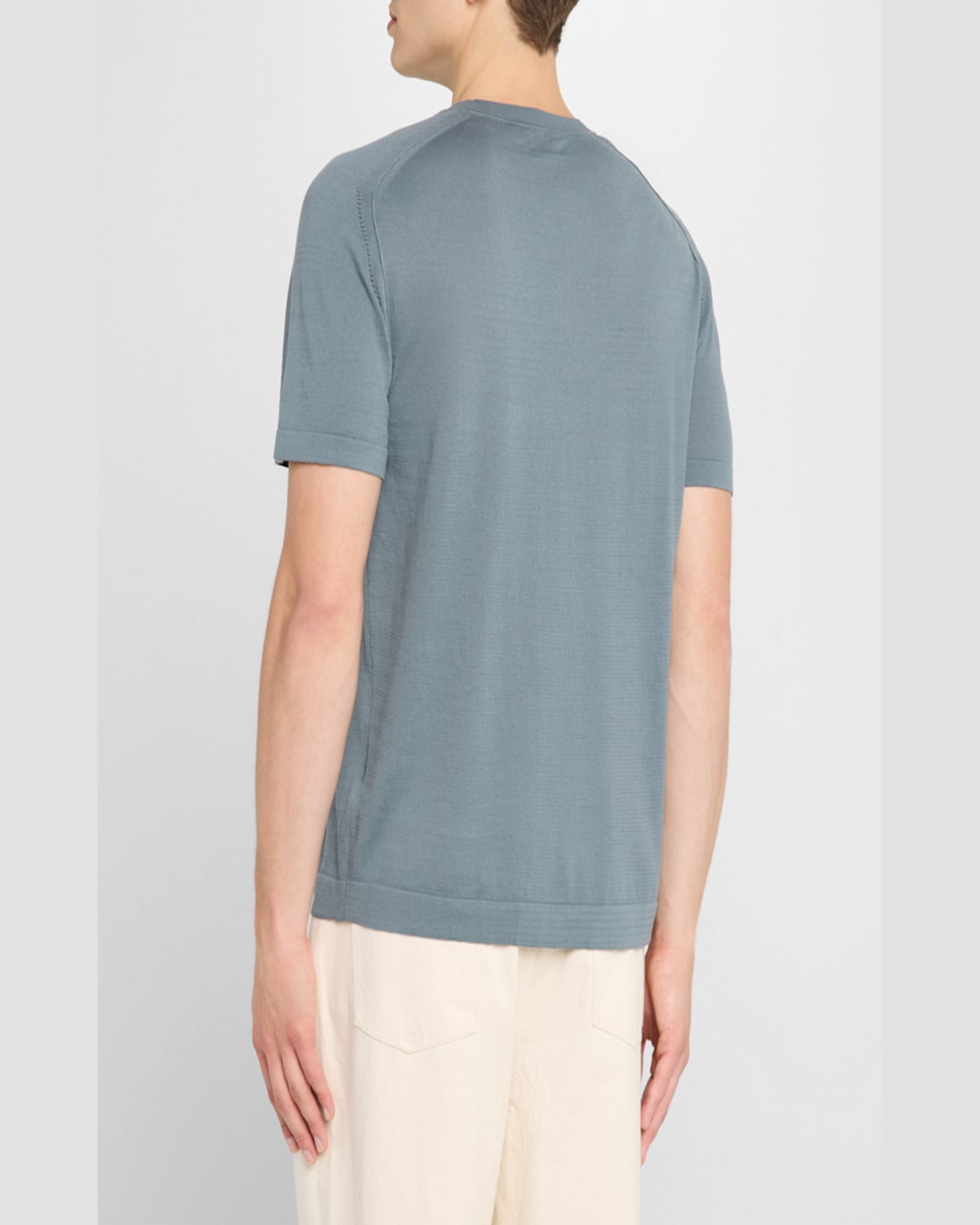Simkhai Kellyn Crewneck Top Steel In Steel