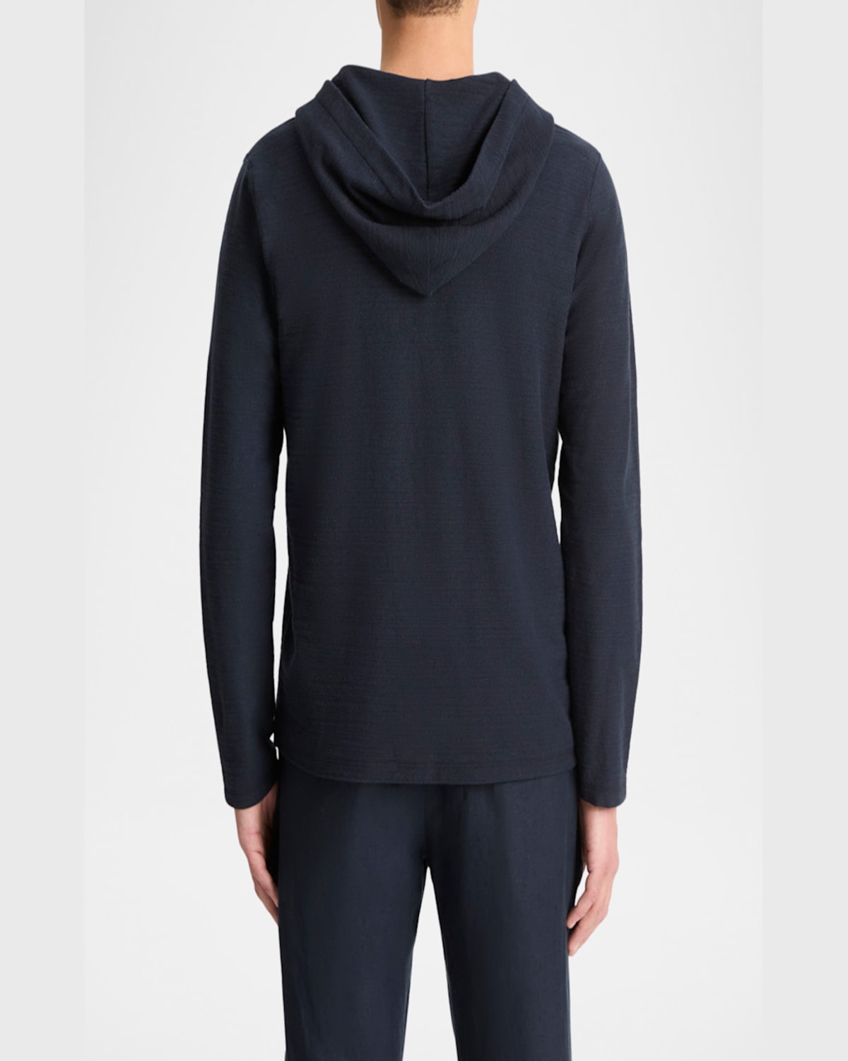 Vince Popover Cotton Hoodie In Coastal