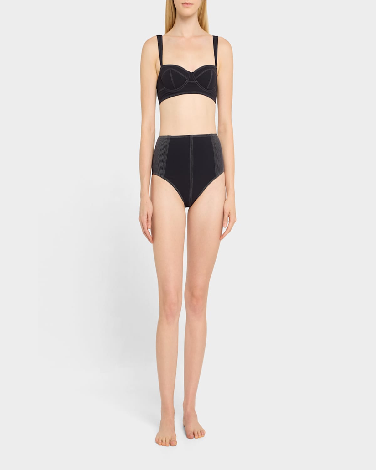 Shop Ulla Johnson Kiele Bikini Bottoms In Noir