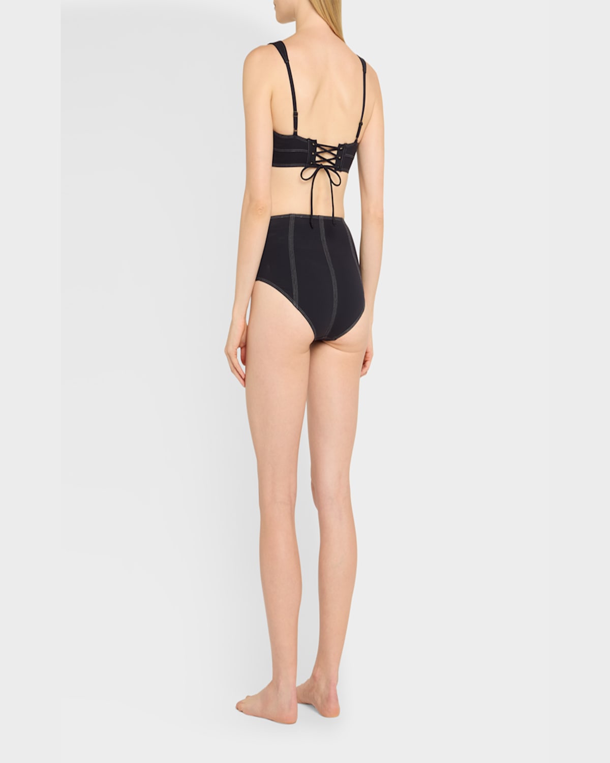 Shop Ulla Johnson Kiele Bikini Bottoms In Noir