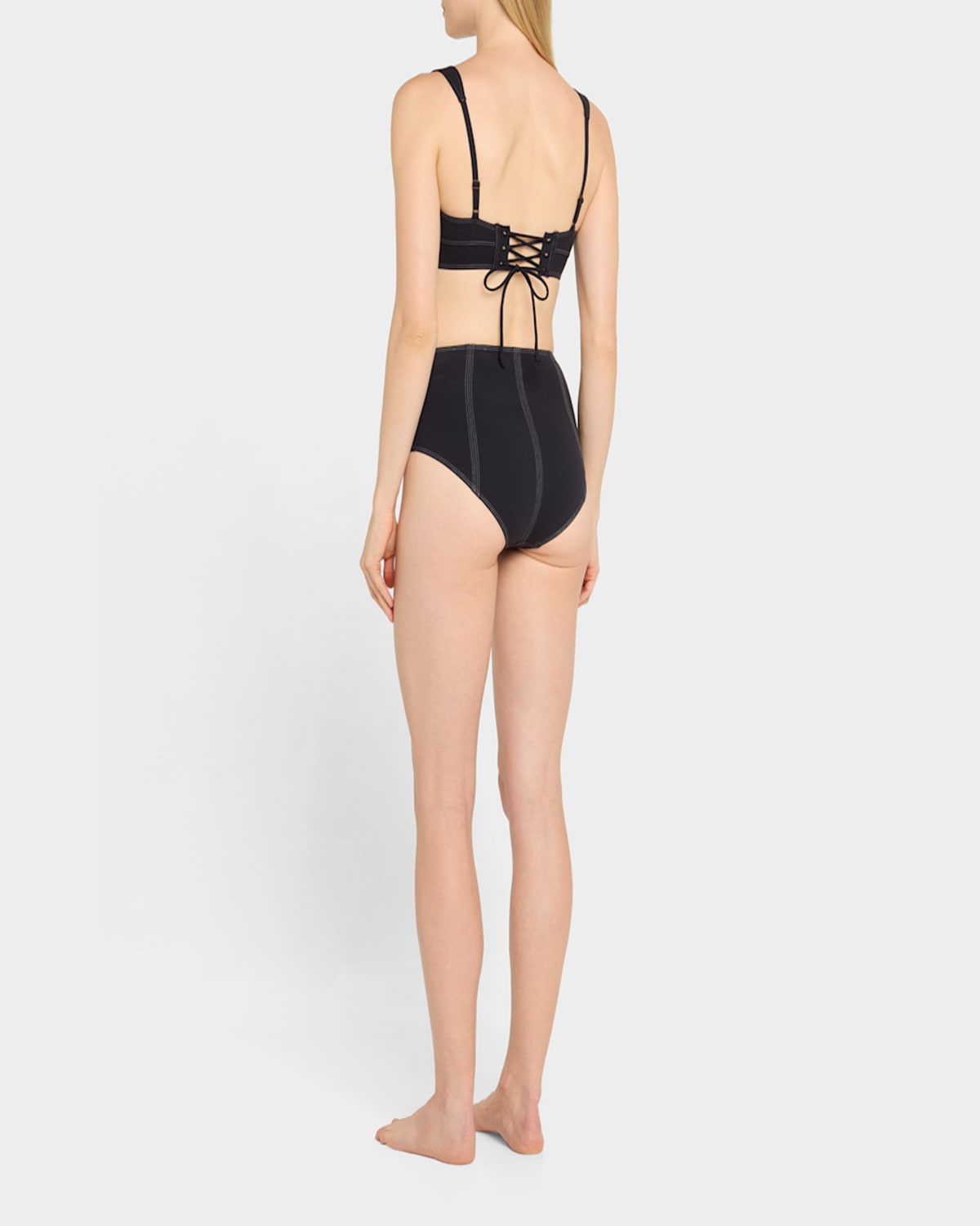 Shop Ulla Johnson Ravello Bikini Top In Noir
