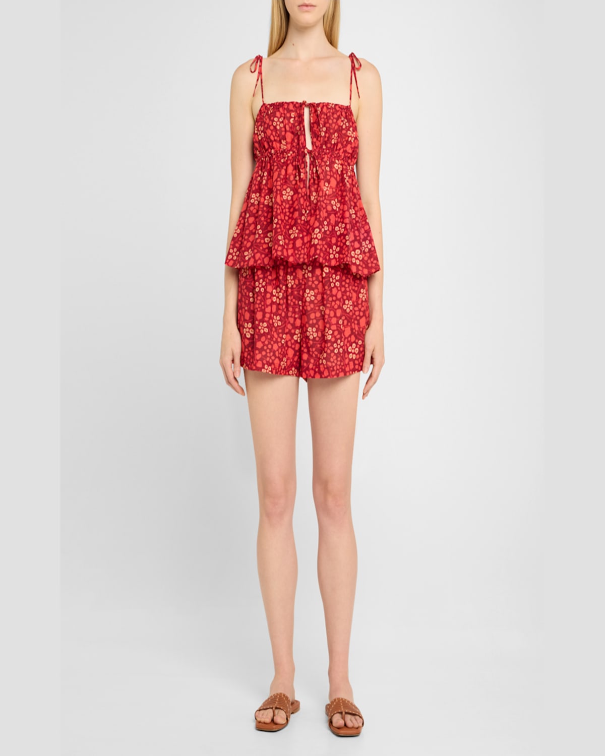 Ulla Johnson Bijou Shorts In Coral