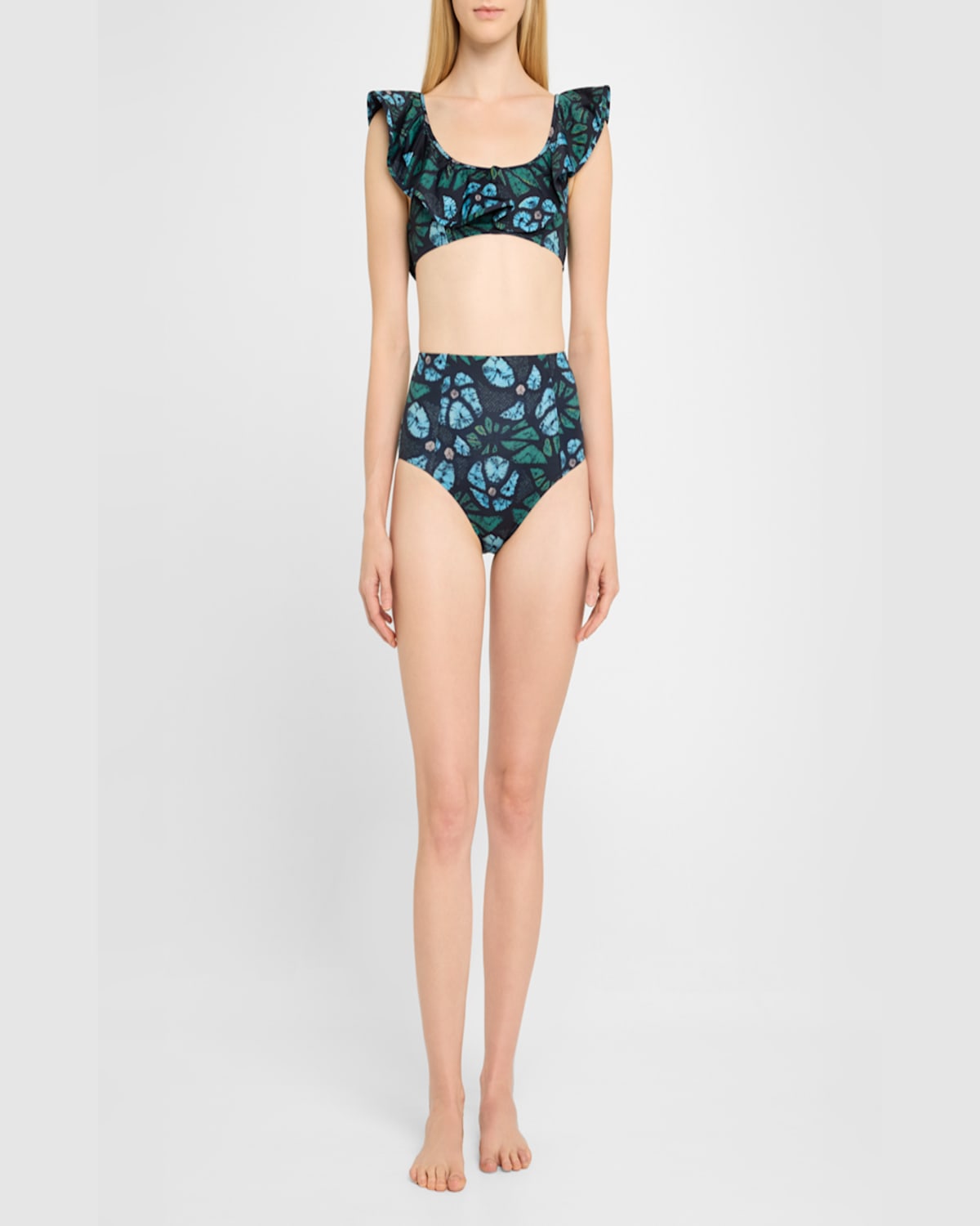 Shop Ulla Johnson Zahara Bikini Bottoms In Urchin