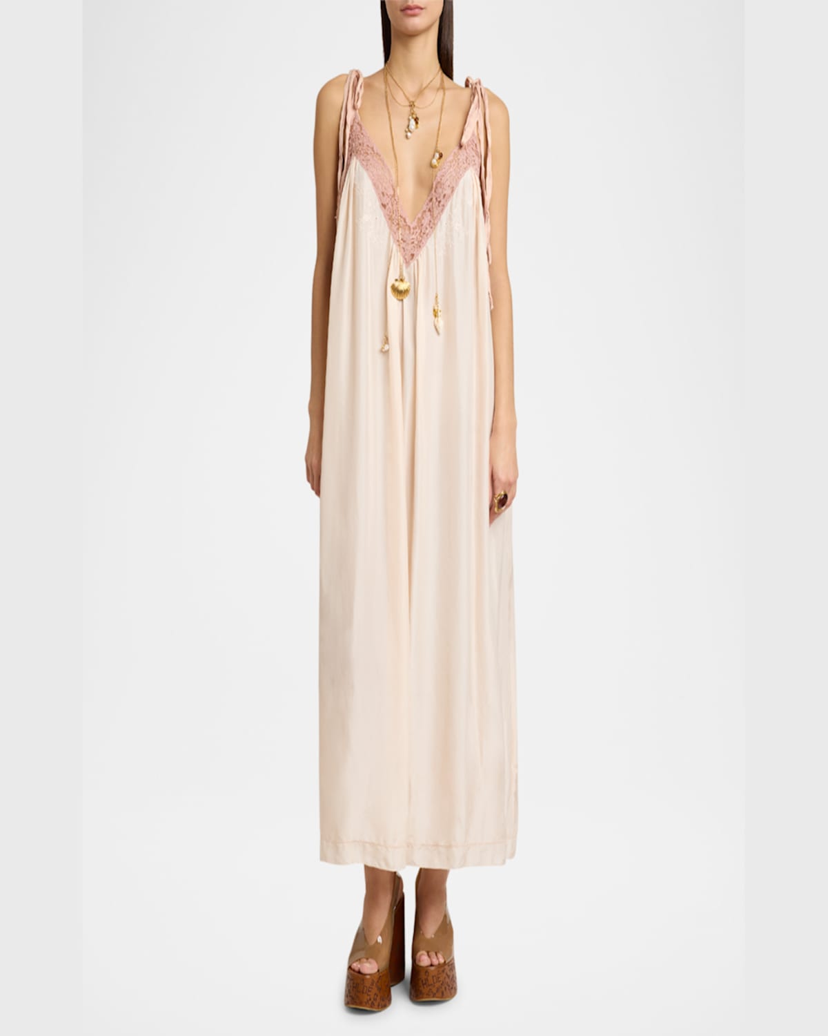 Shop Chloé Maxime Jelly Slingback Platform Sandals In Sunny Brown