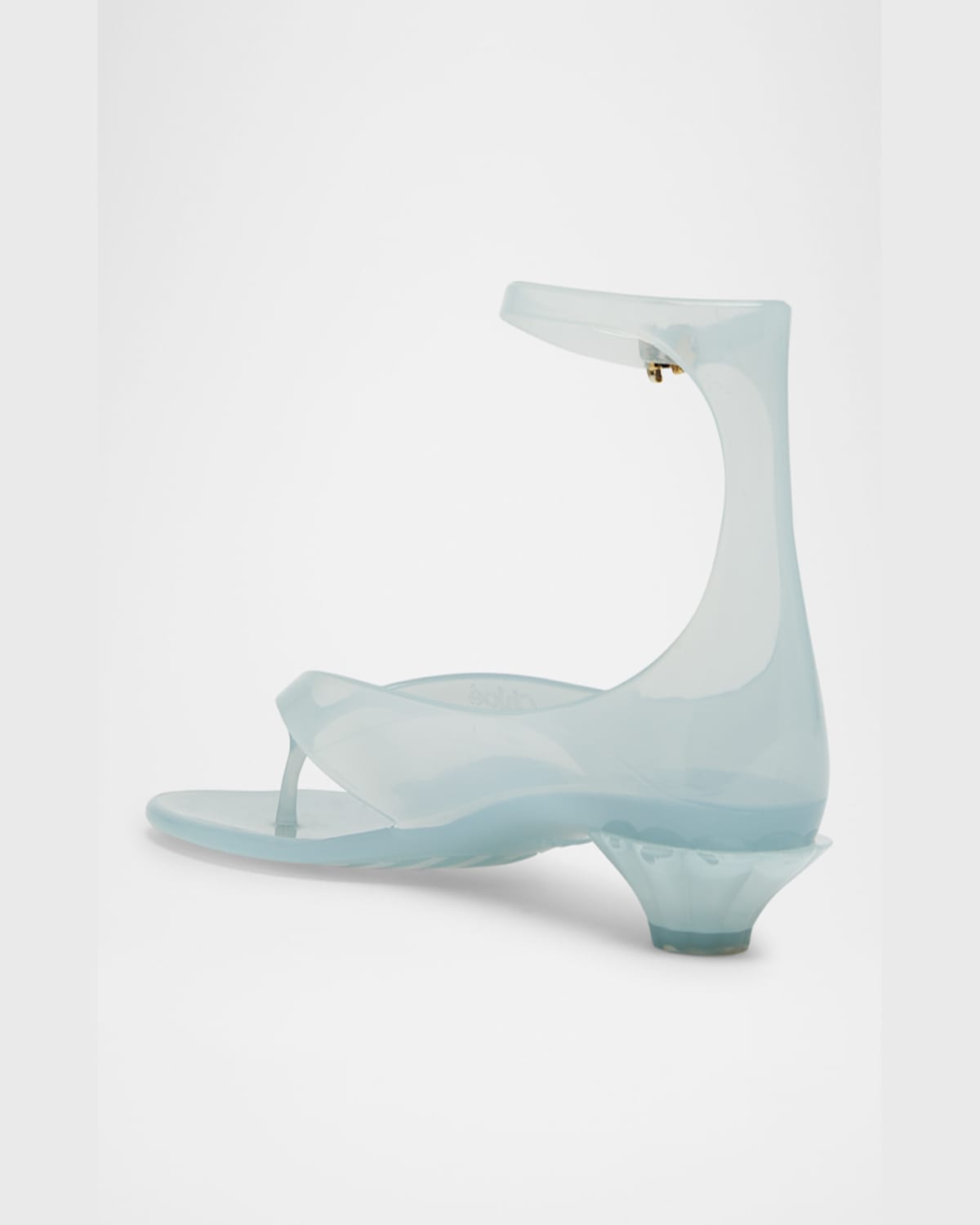 Chloé Jelly Sandals With Ankle Strap And Transparent Design In Spearmint