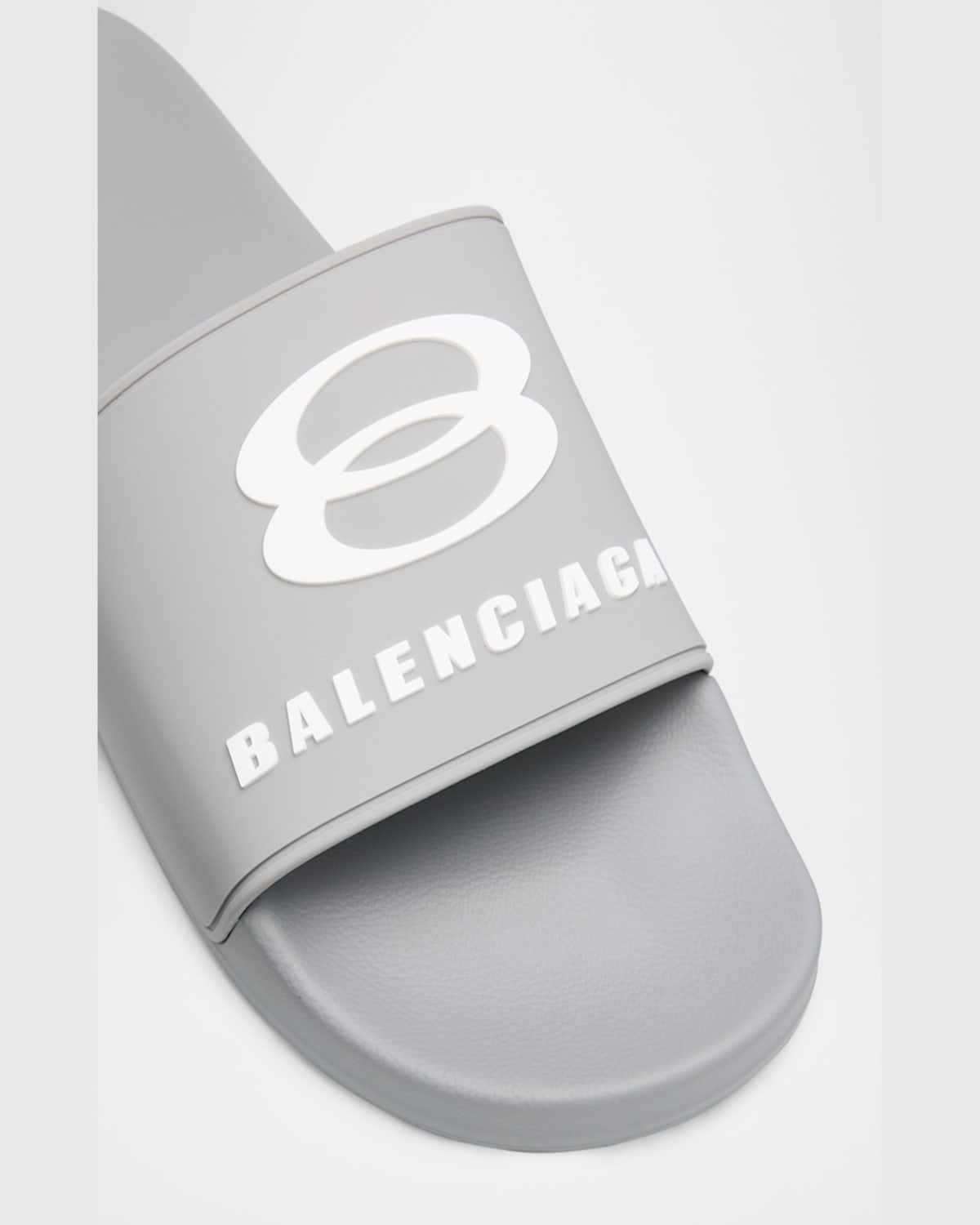 Balenciaga Unity Sports Pool Slides In 1190 Grey/white