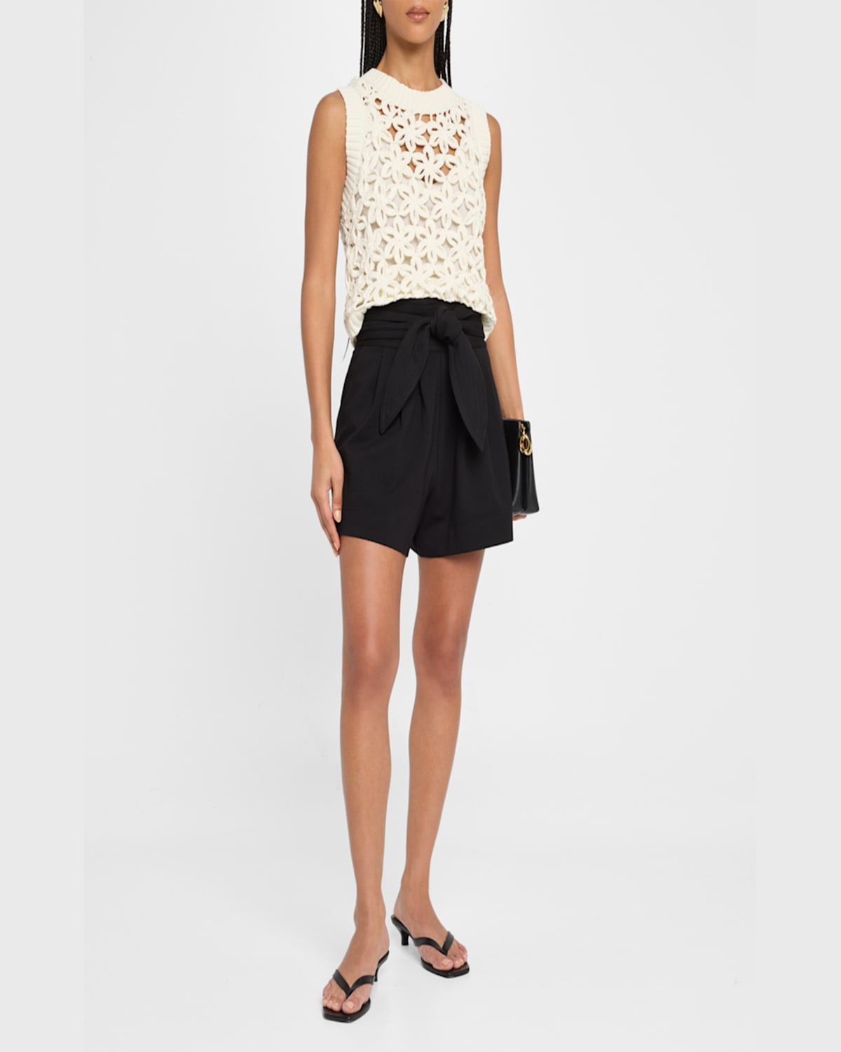 Marie Oliver Thea Shell Sleeveless Top In Ecru In Ecru
