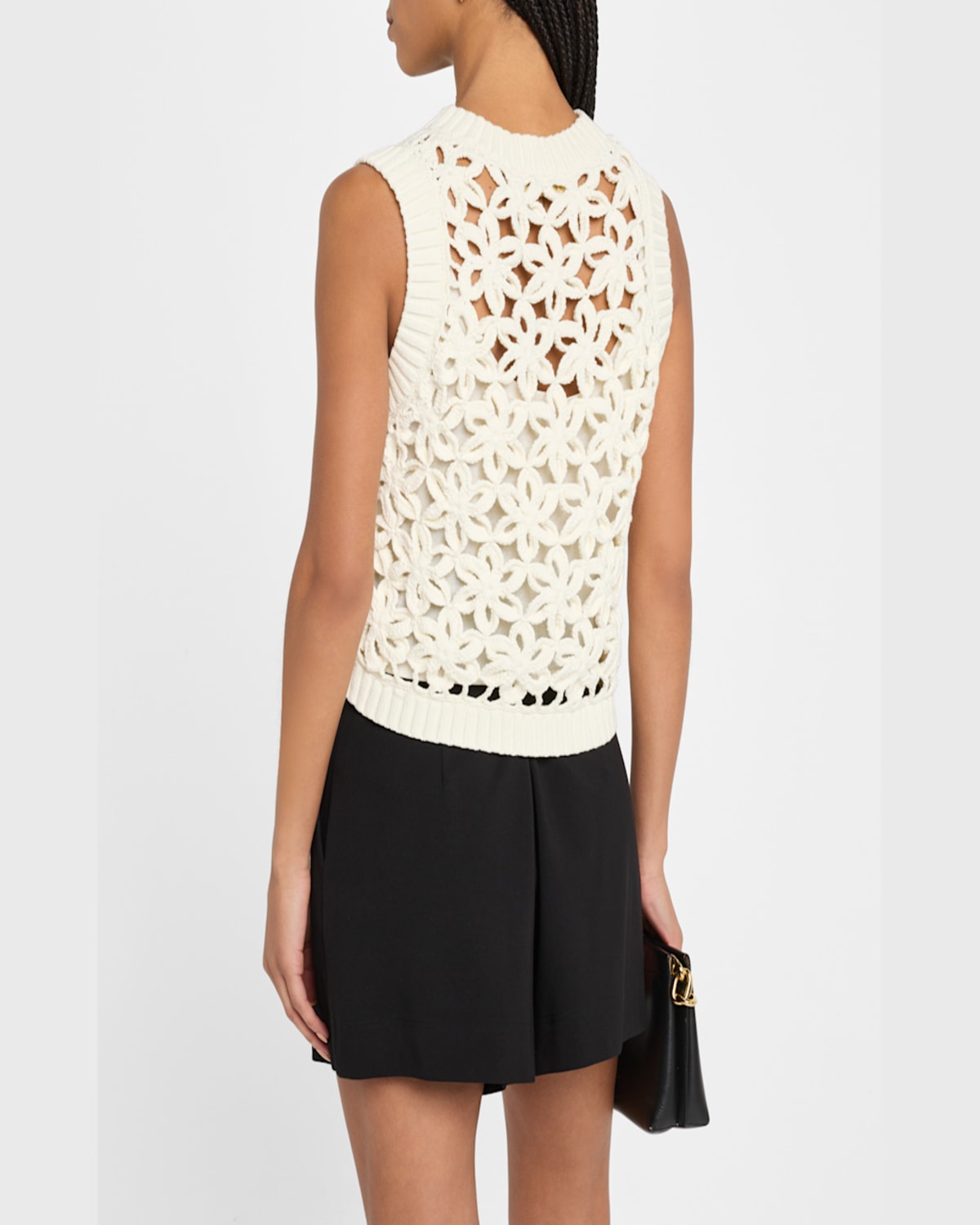 Marie Oliver Thea Shell Sleeveless Top In Ecru In Ecru