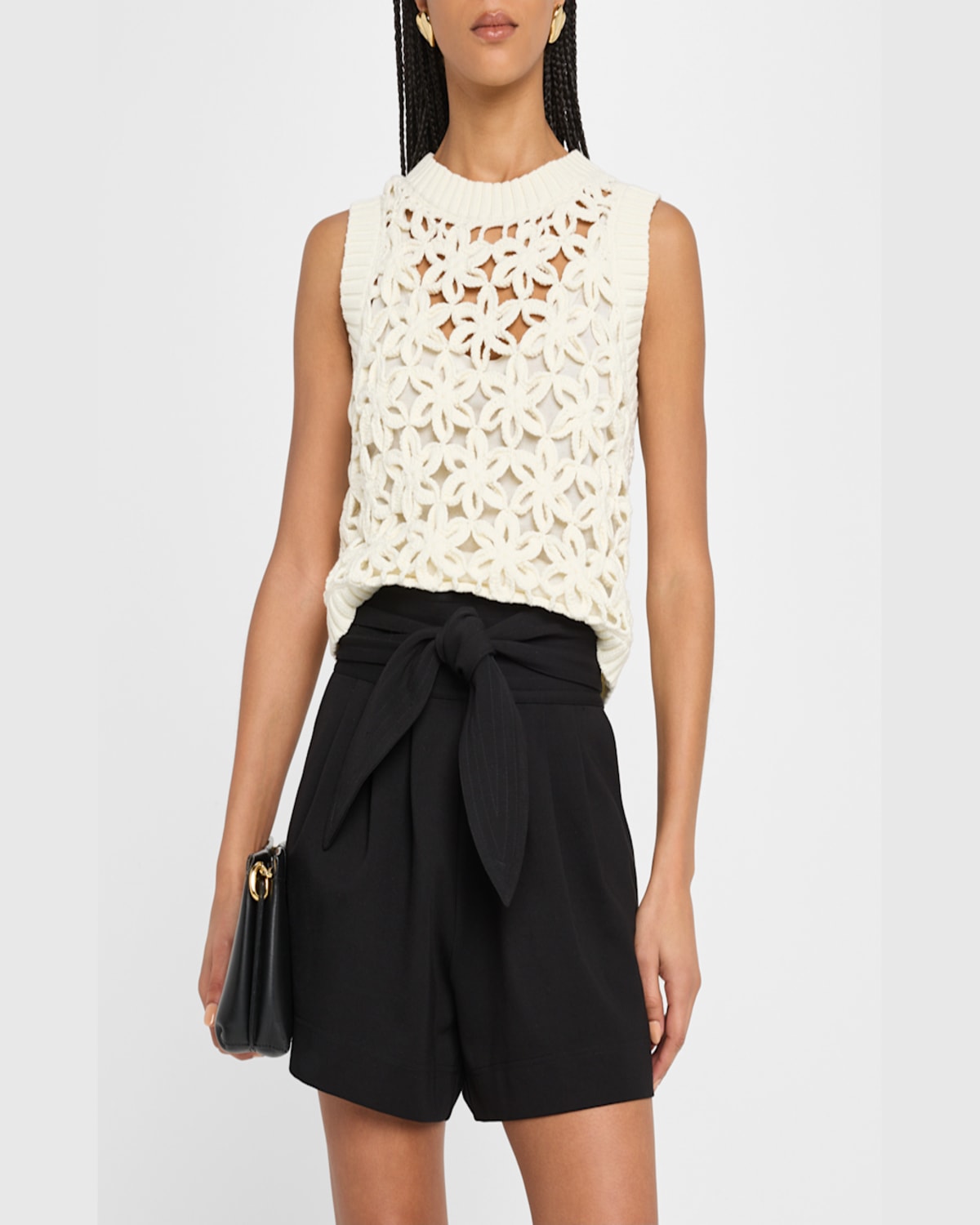 Marie Oliver Thea Shell Sleeveless Top In Ecru In Ecru