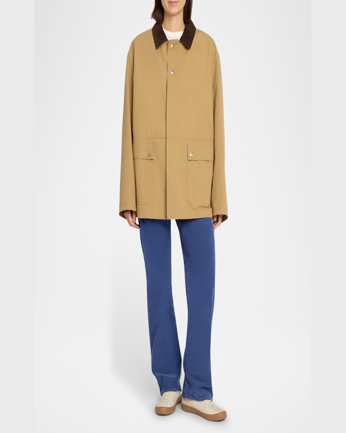 The Row Frank Barn Jacket In Deep Bistre