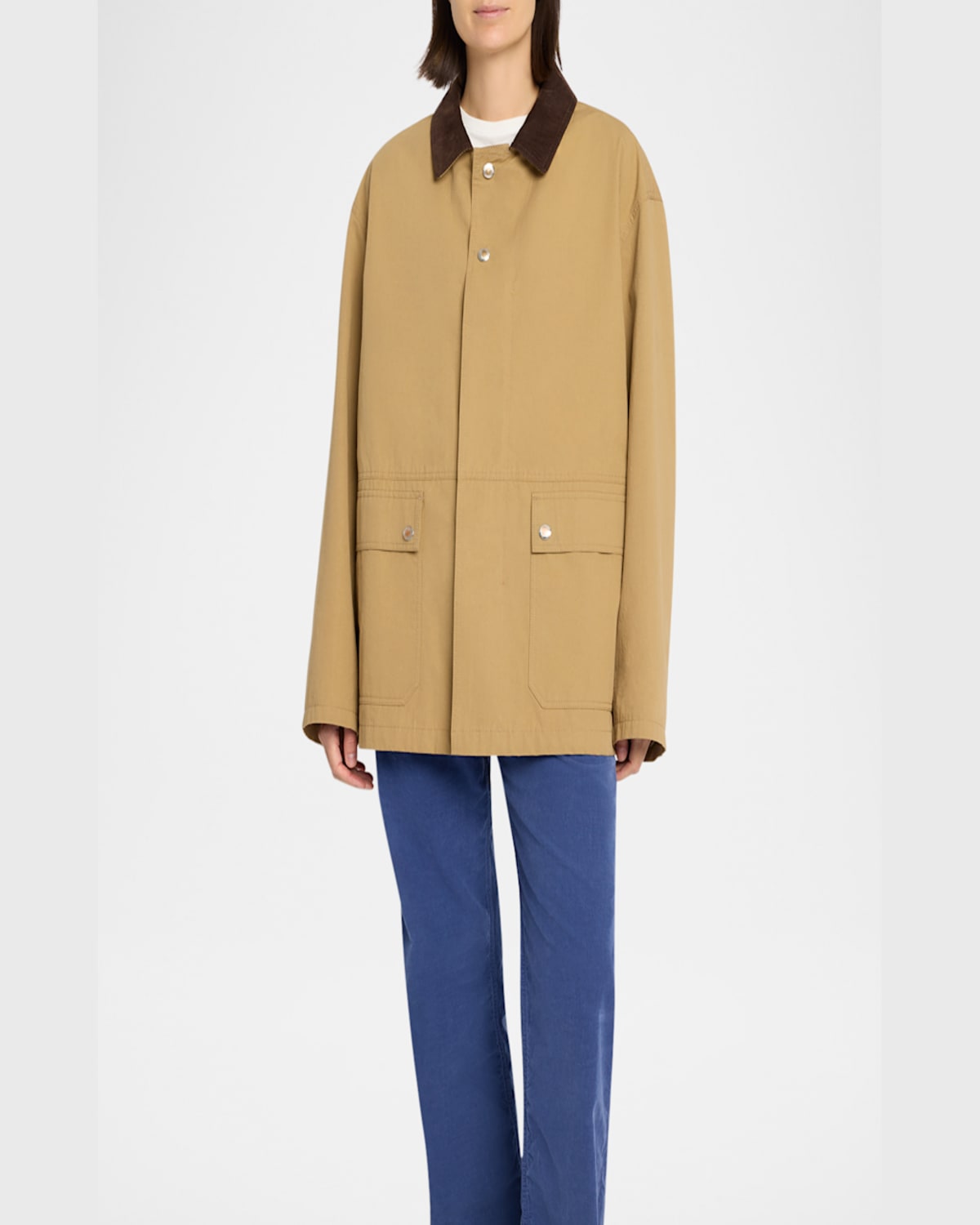 The Row Frank Barn Jacket In Deep Bistre