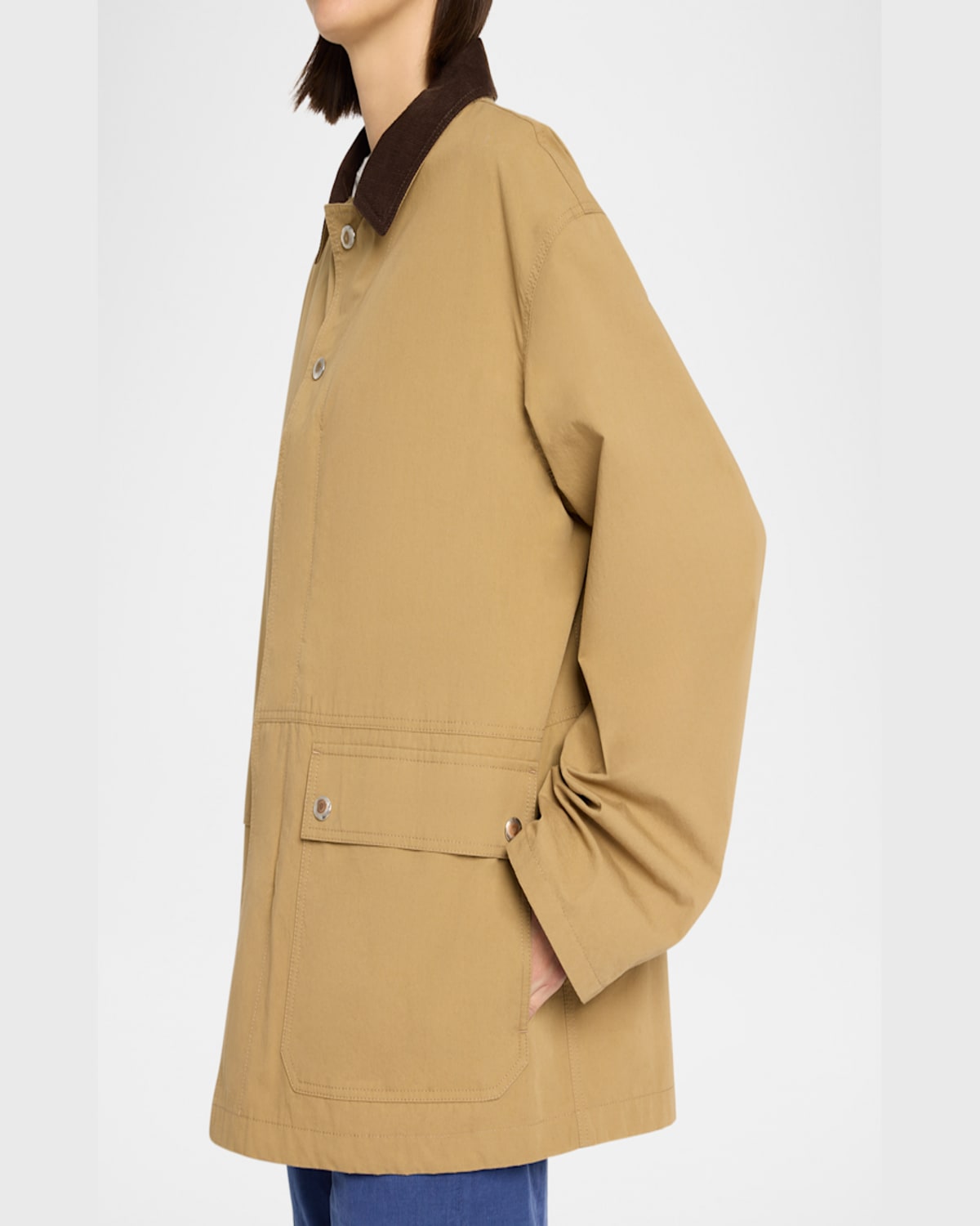 The Row Frank Barn Jacket In Deep Bistre