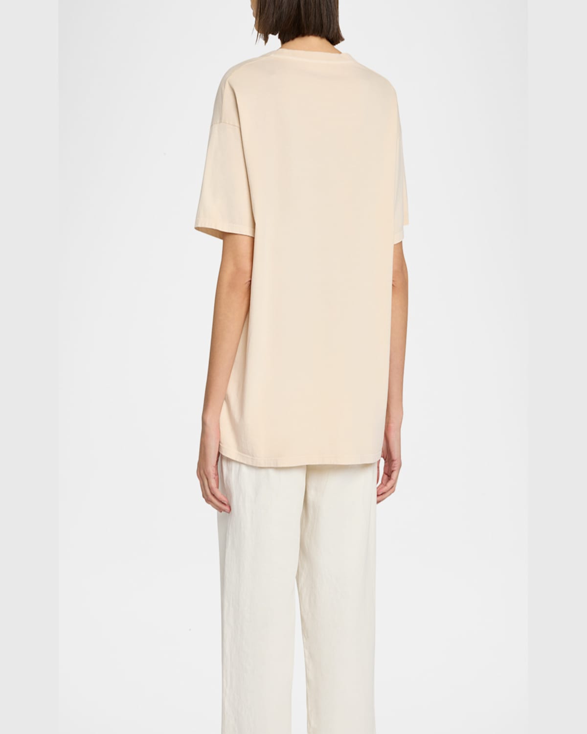 The Row Nadina Oversized Short-sleeve Top In Light Sage