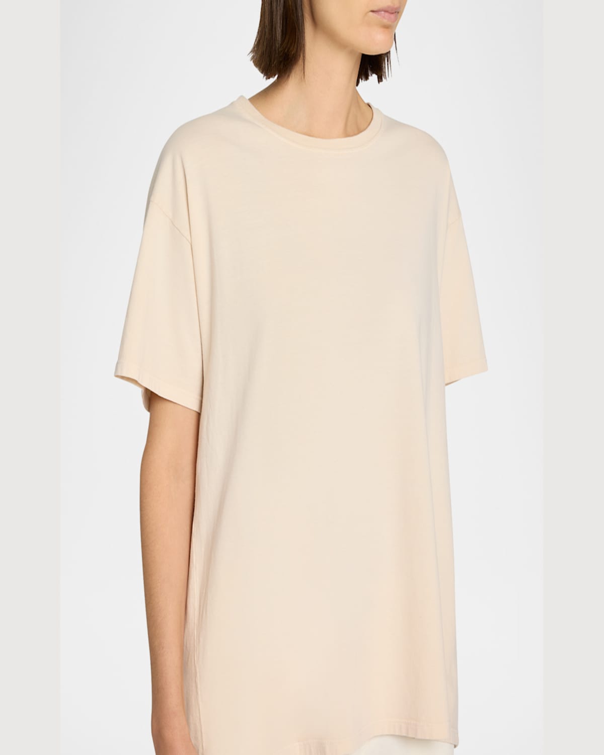 The Row Nadina Oversized Short-sleeve Top In Light Sage