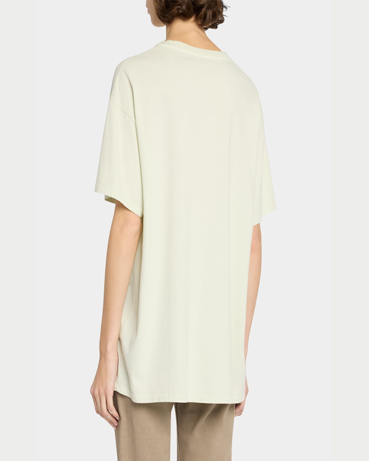 The Row Nadina Oversized Short-sleeve Top In Light Sage