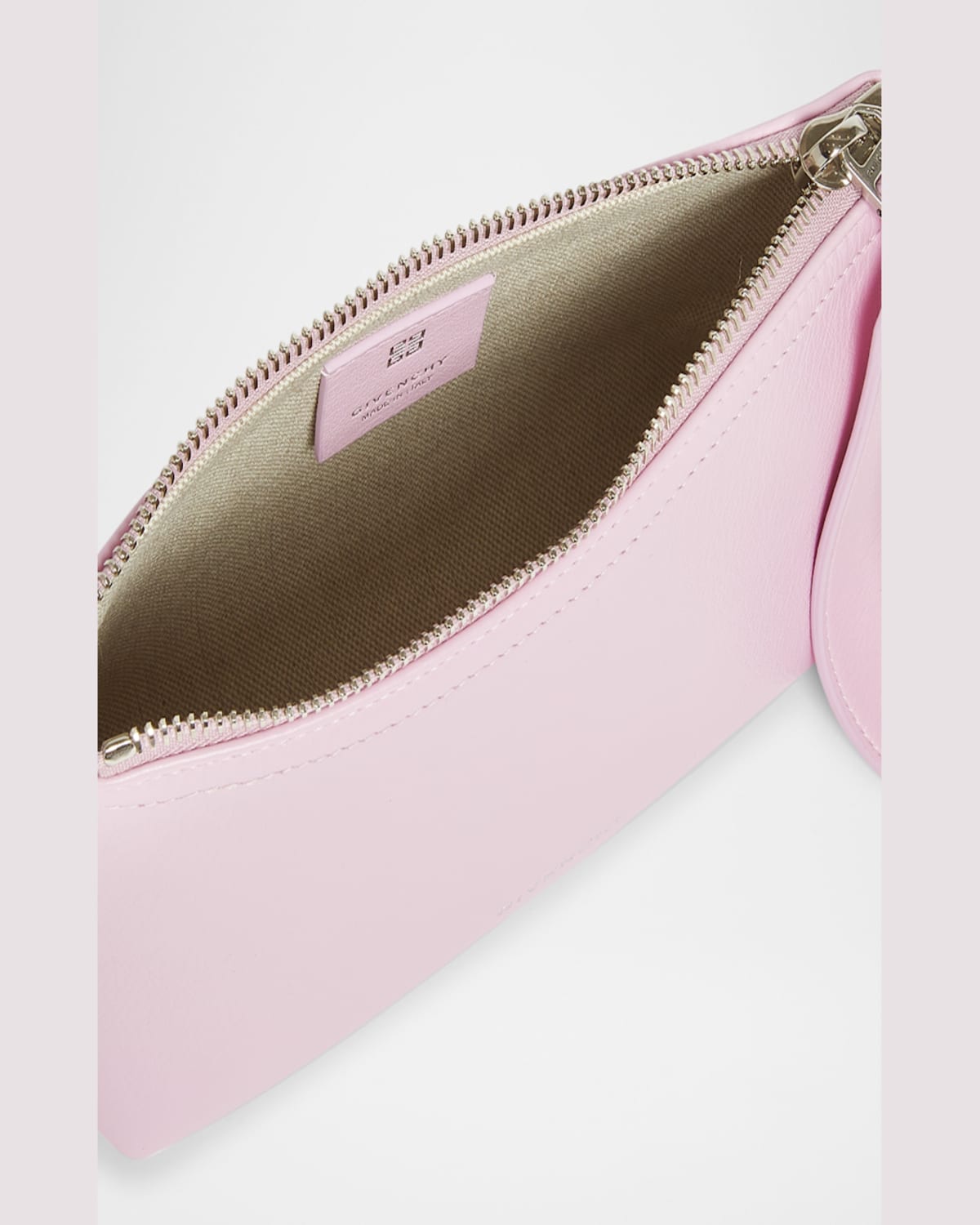 Givenchy Voyou Small Pouch Bag In Leather With Buckle And Heart Lock Wristlet In Voyou Small Pouch