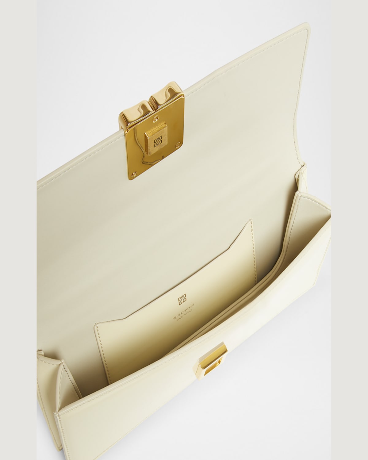 Givenchy 4g Liquid Small Chain Shoulder Bag In Leather In 156 Cream