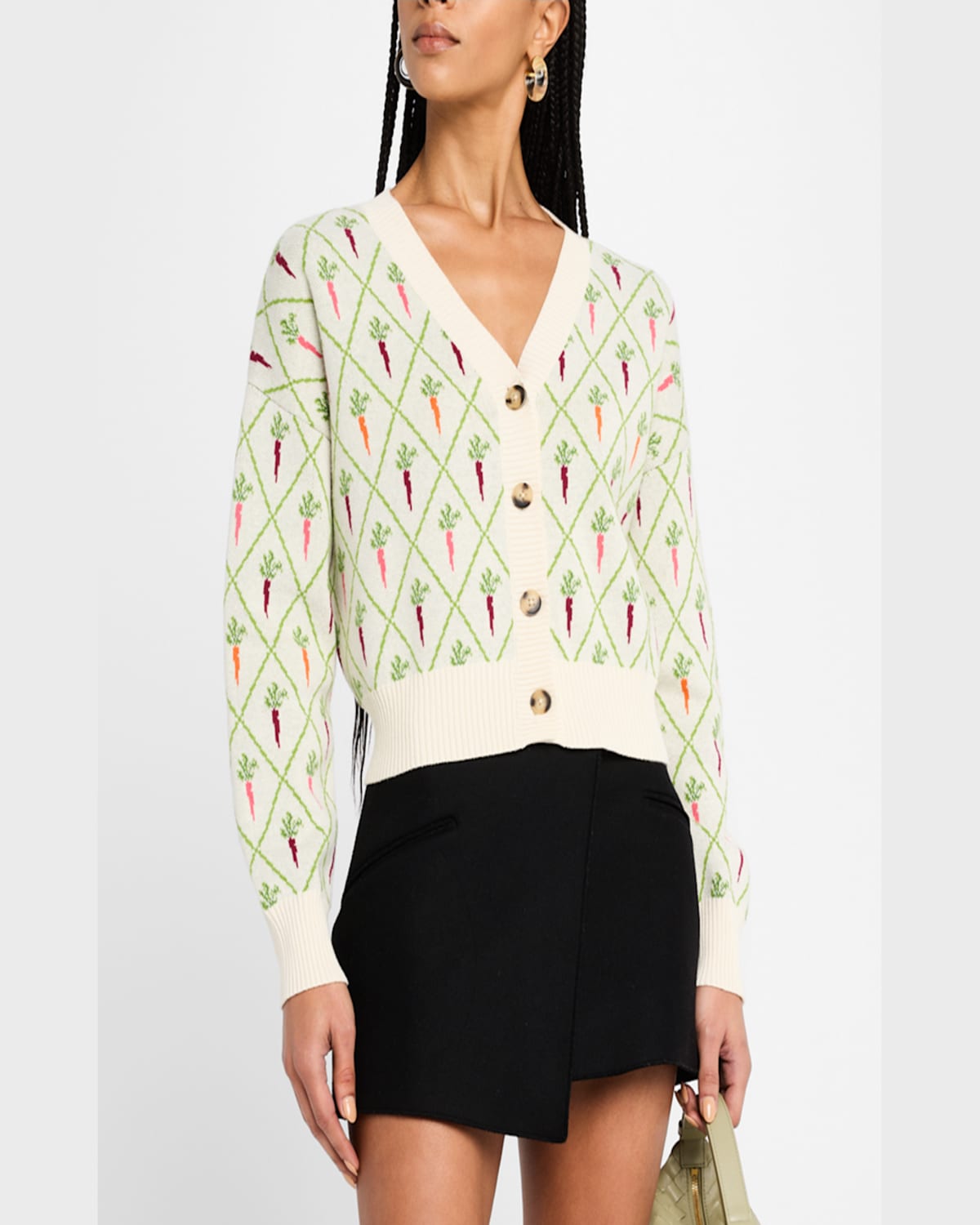 RACHEL ANTONOFF ANA PRINTED CARDIGAN 
