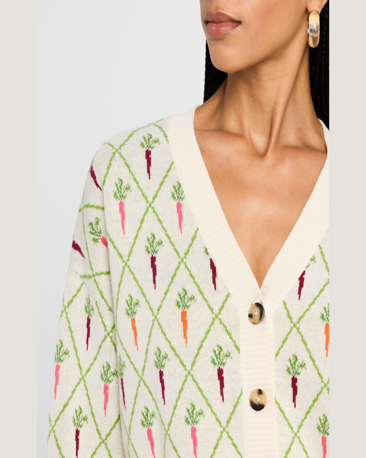 RACHEL ANTONOFF ANA PRINTED CARDIGAN 
