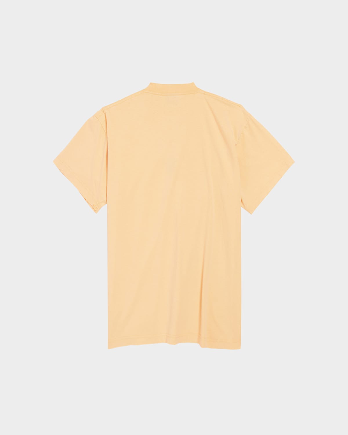 Balenciaga Crew Neck Short Sleeves Soft Fabric In 7672 Pale Yellow