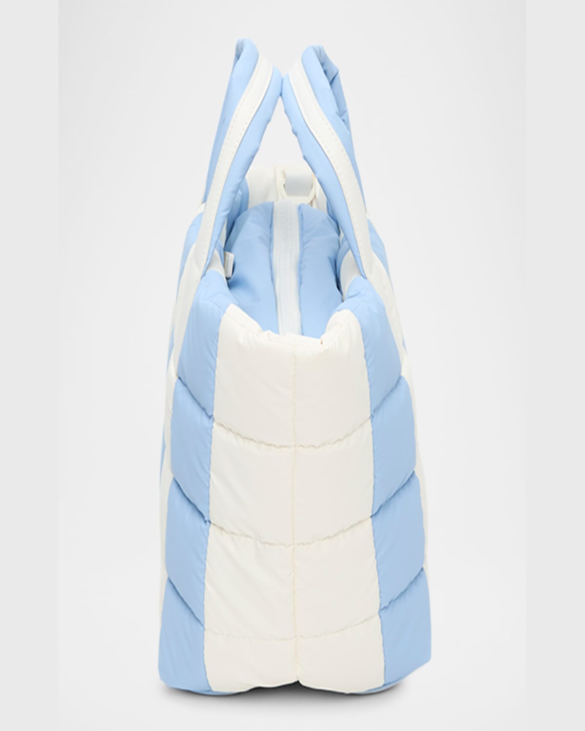 Veecollective Porter Small Marshmallow Stripe Tote Bag In Print