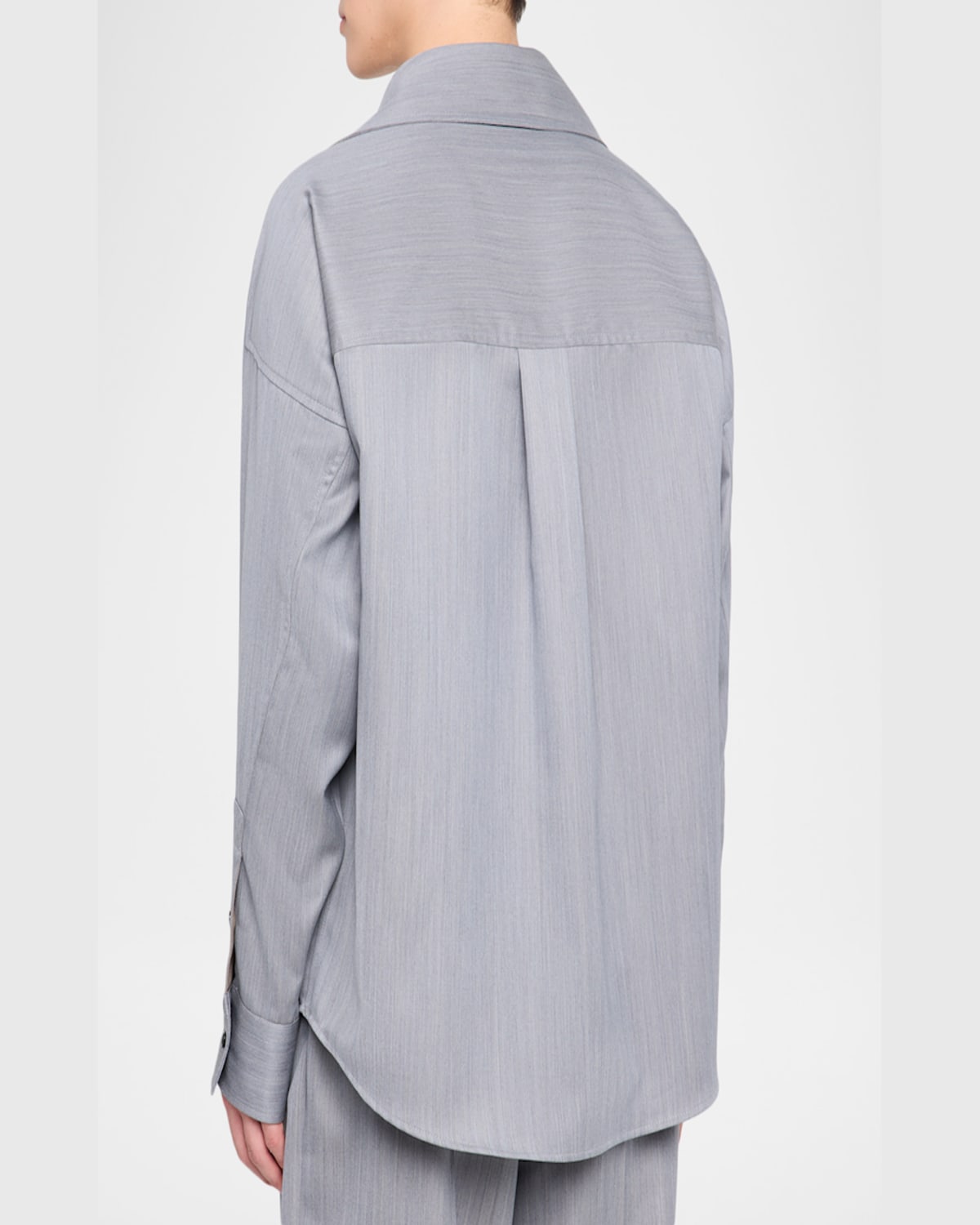 Bottega Veneta Wool Shirt In Gray
