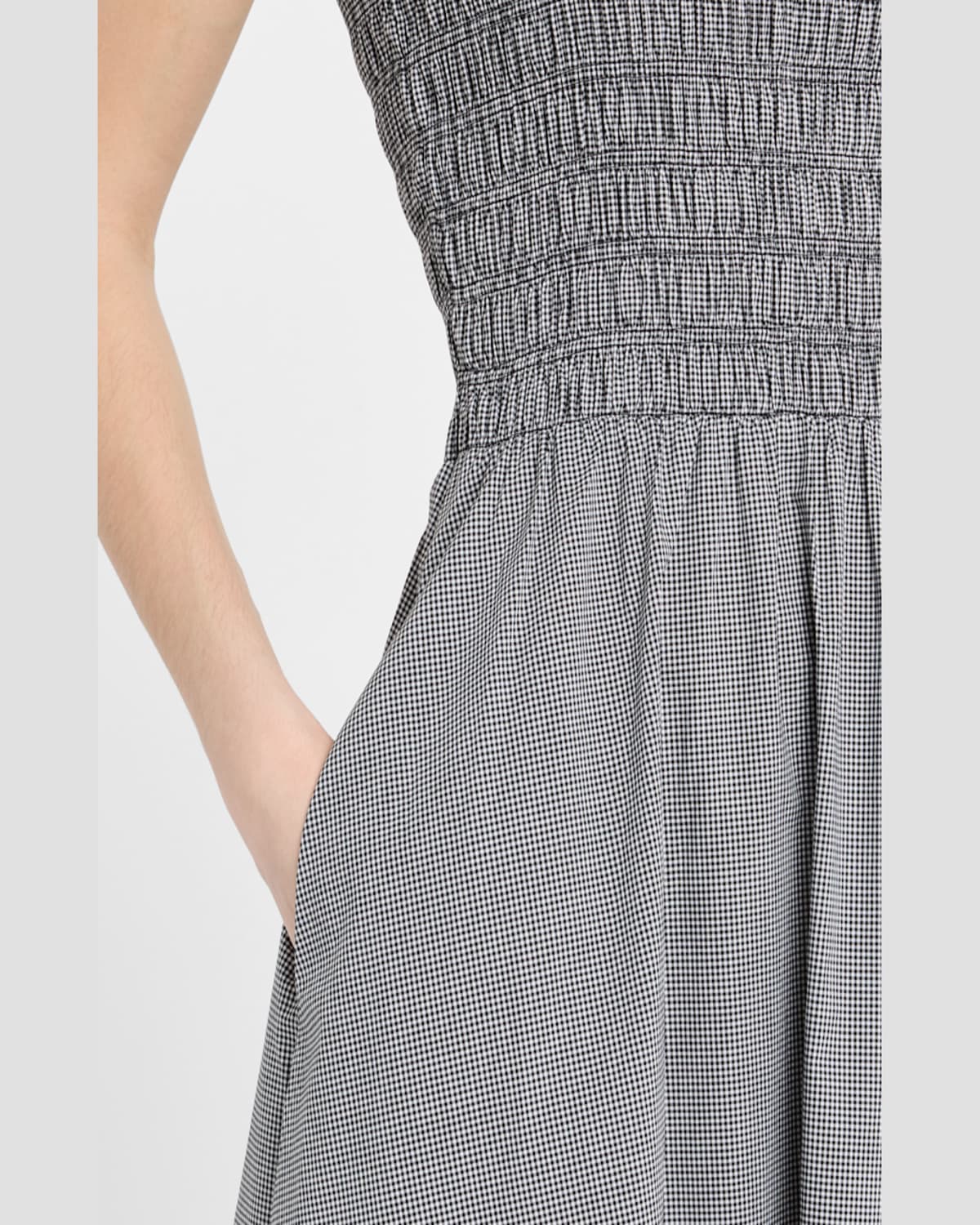 Faithfull The Brand Lida Maxi Dress In Gingham - Black