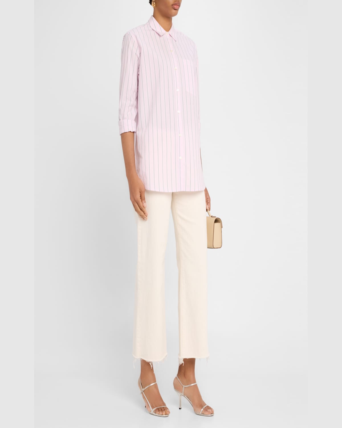 Rails Elsa Stripe Cotton Button-up Shirt In Cherry Blossom Stri