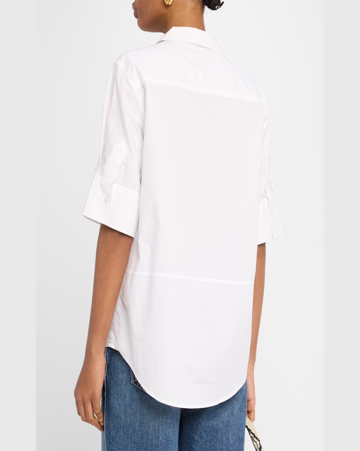 Rails Juda Cotton Poplin Popover Top In White