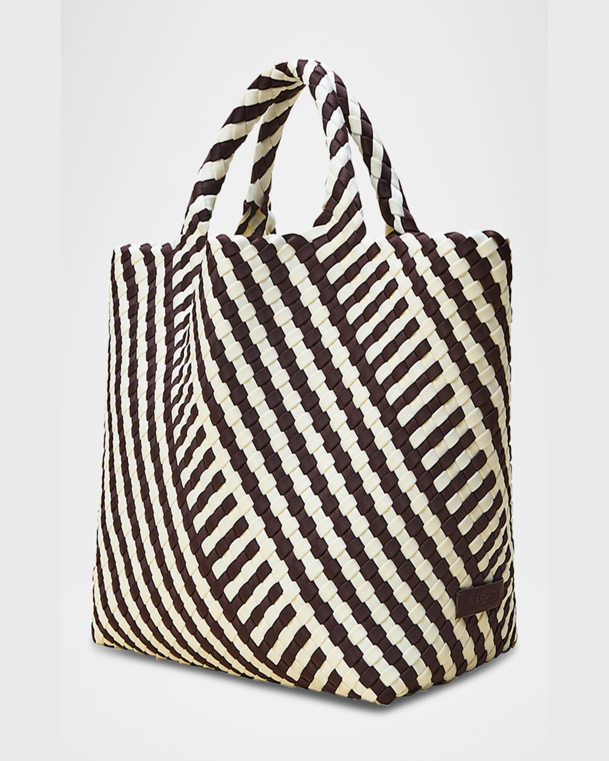 Naghedi St. Barths Medium Geo Woven Tote Bag In Roma