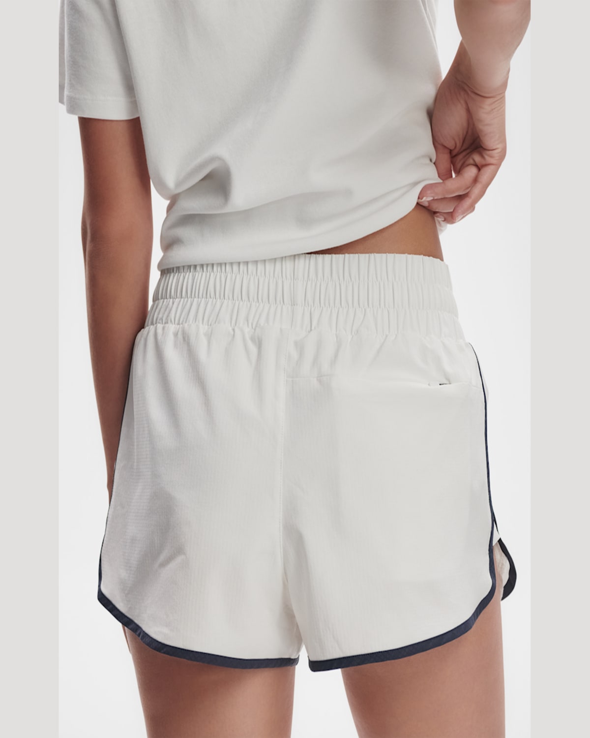 Varley Arlington Running Shorts In White
