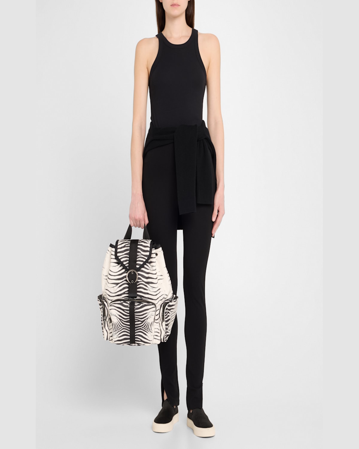Lesportsac X Roberto Cavalli Napoli Zebra-print Backpack In Mini Zebra Napoli