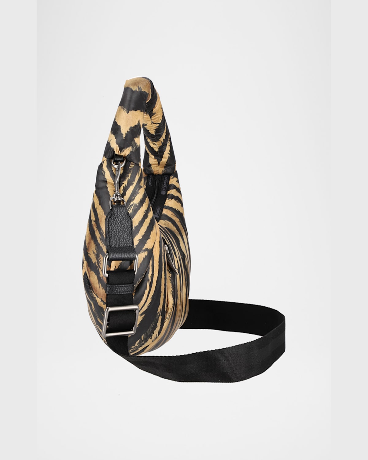 LESPORTSAC X ROBERT CAVALLI VENEZIA SMALL ZEBRA-PRINT TOP-HANDLE BAG 