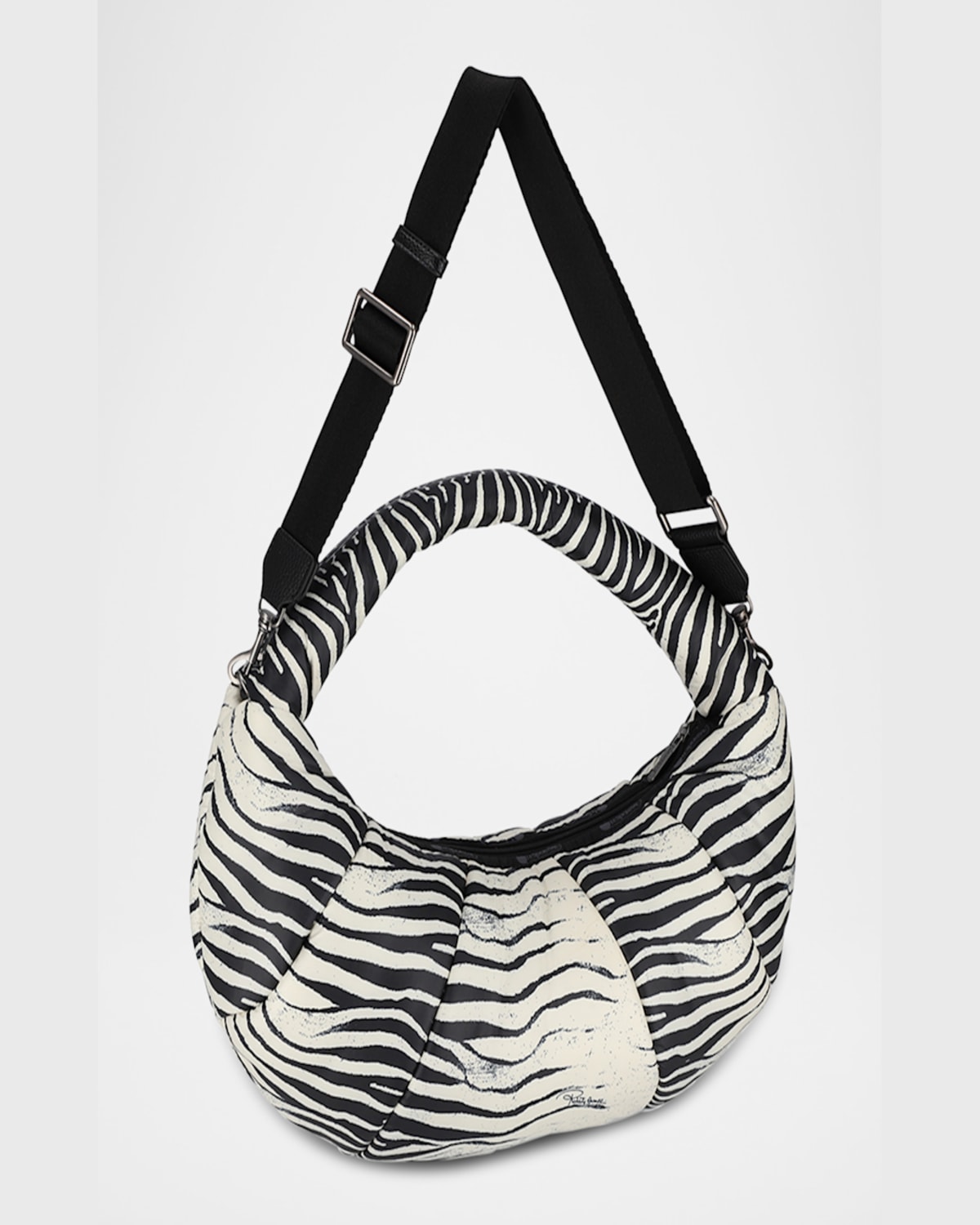 Shop Lesportsac X Roberto Cavalli Venezia Medium Zebra-print Shoulder Bag In Freedomrum Vnzamd