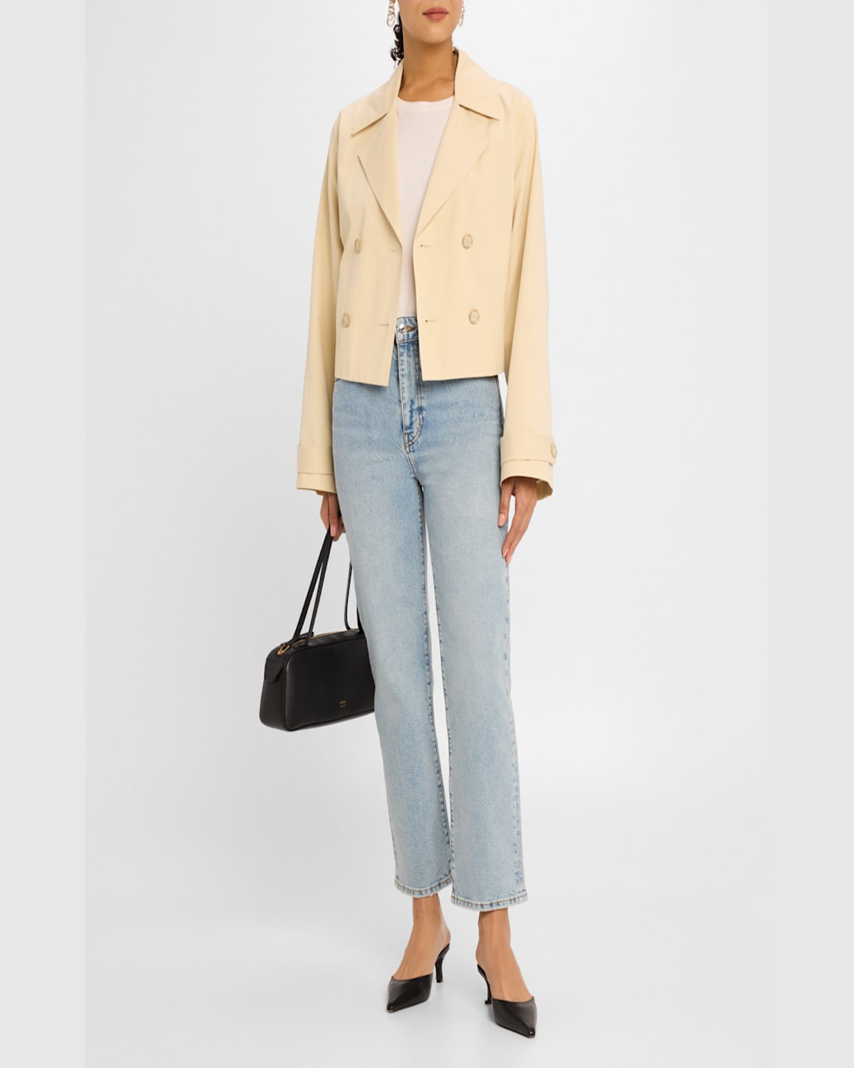 Frame The Ruler Crop Jeans In Dolly