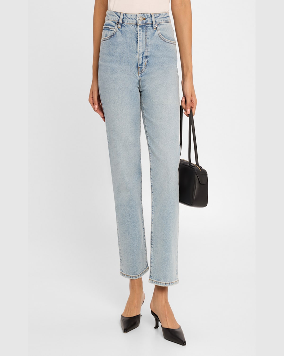 Frame The Ruler Crop Jeans In Dolly