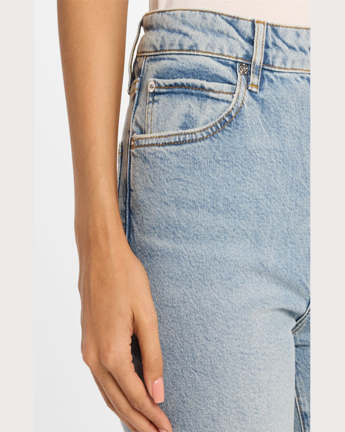 Frame The Ruler Crop Jeans In Dolly