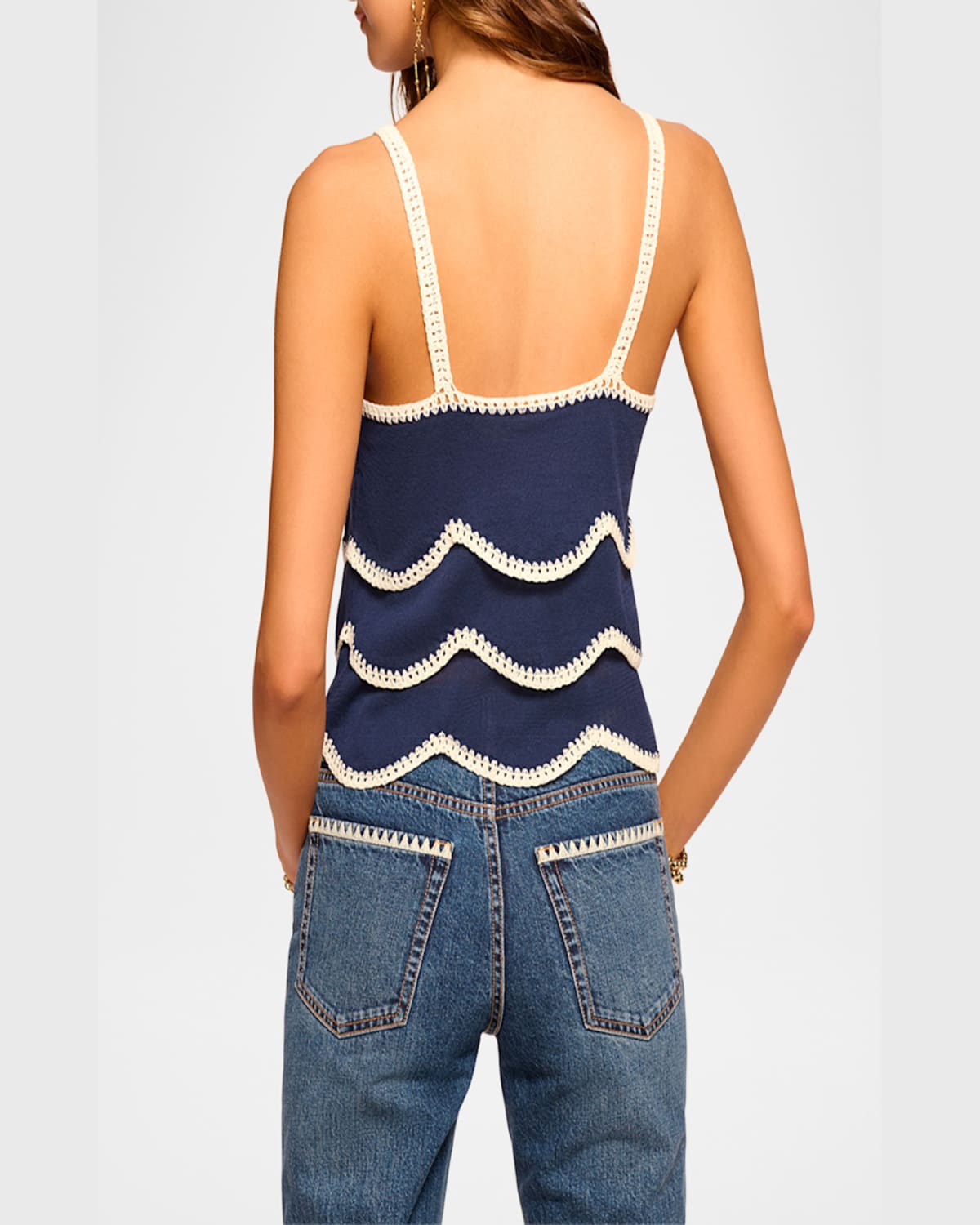 RAMY BROOK ARIEL EMBROIDERED SLEEVELESS TOP 